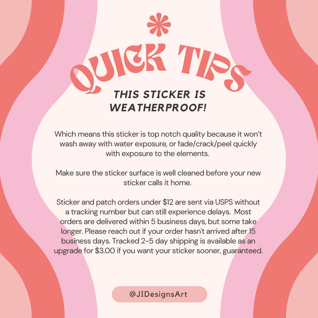 Rainbow Grim Reaper Cartoon WEATHERPROOF Sticker