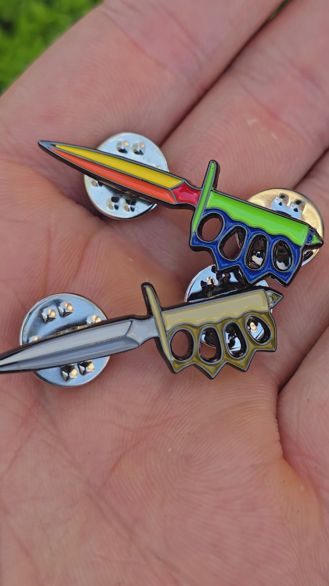 Play Time Trench Knife Soft Enamel Pin
