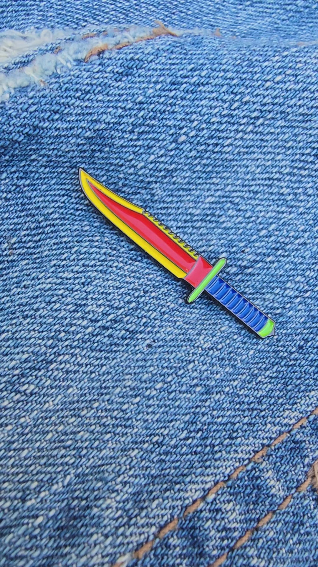 Play Time Tactical Knife Soft Enamel Pin