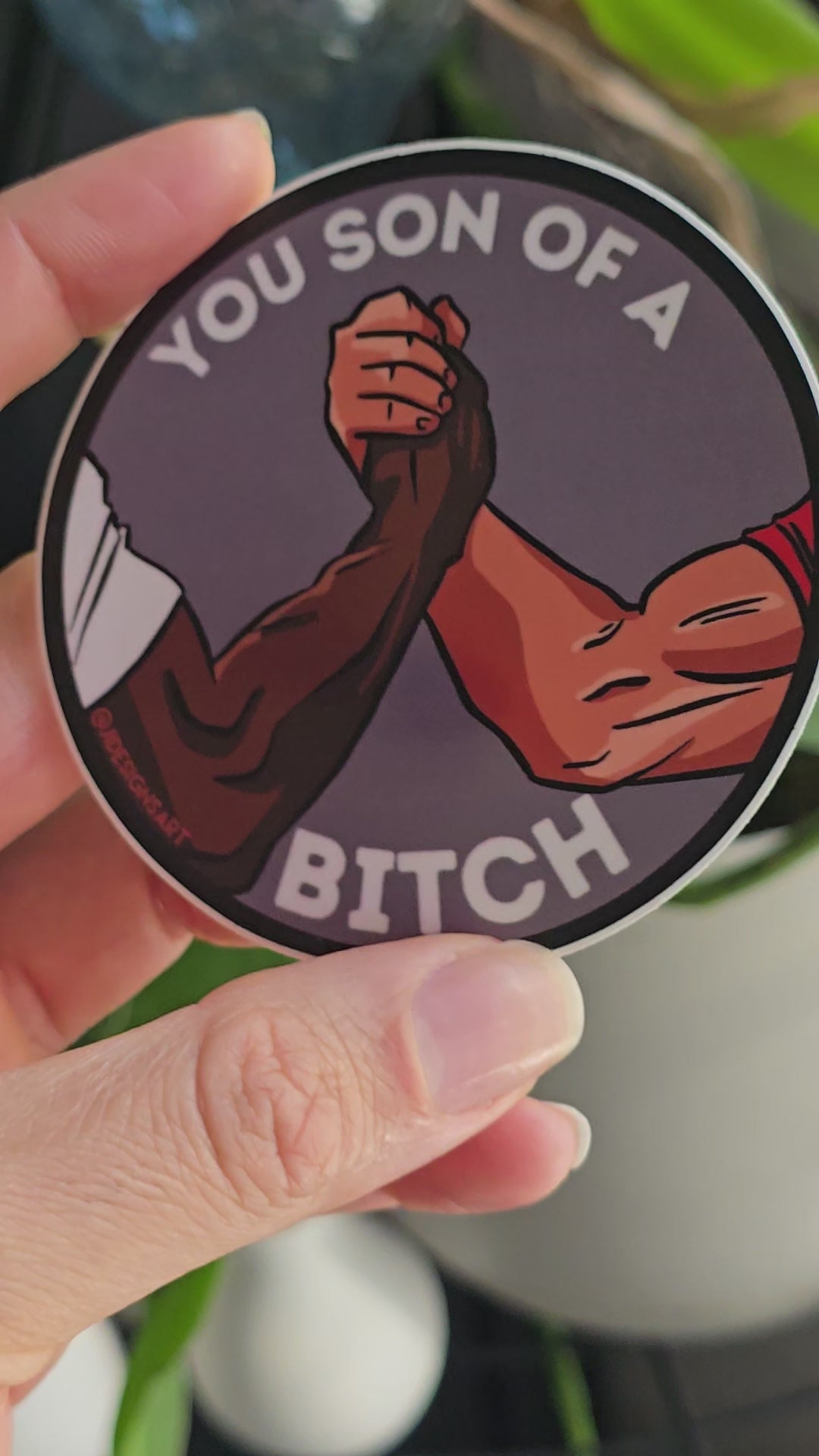 Iconic Handshake Sticker / waterproof decal