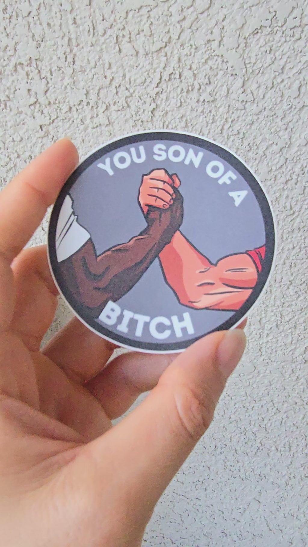 Iconic Handshake Sticker / waterproof decal