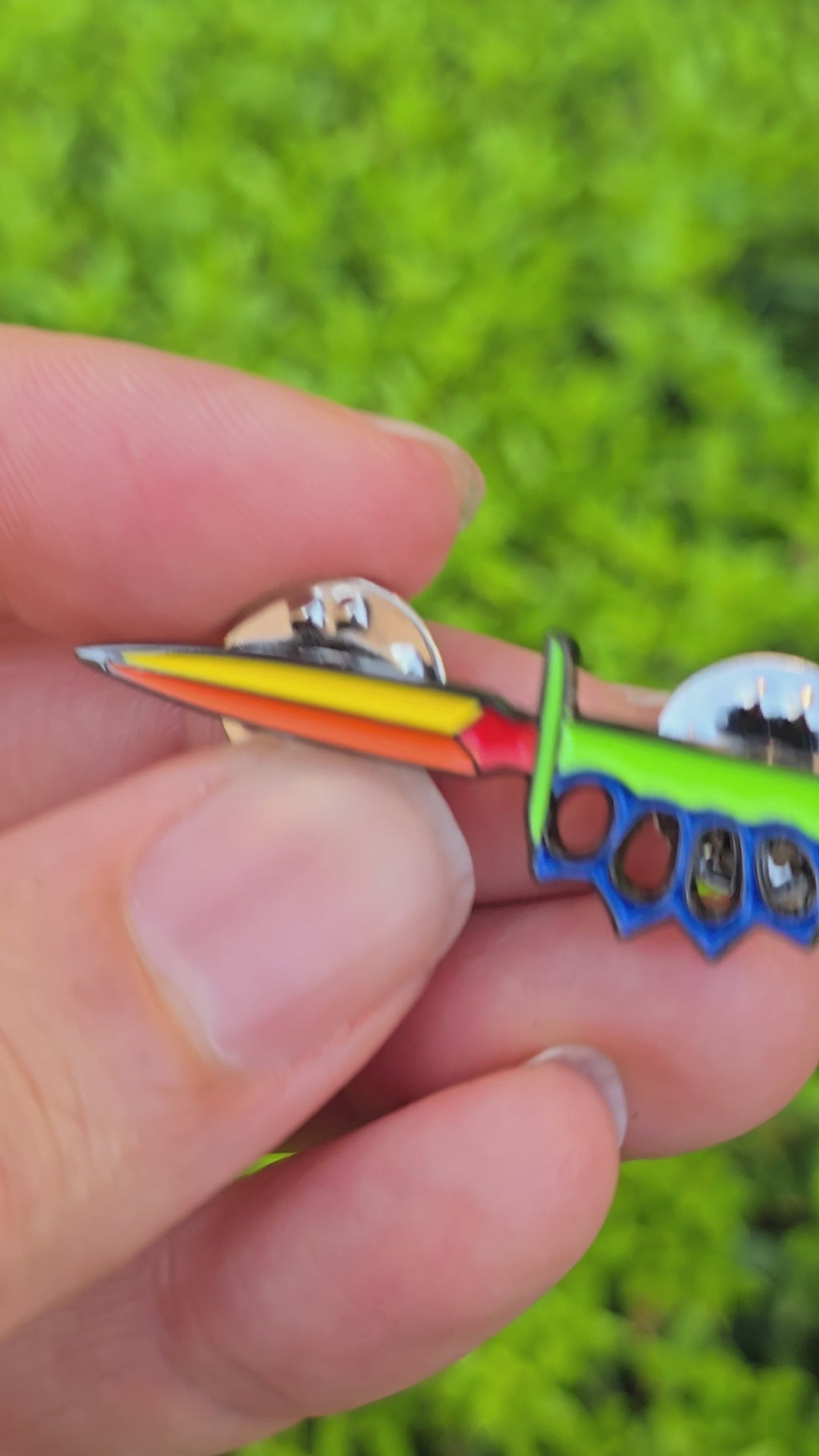 Play Time Trench Knife Soft Enamel Pin