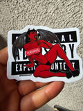Sexy Censored Devil Girl WEATHERPROOF Sticker