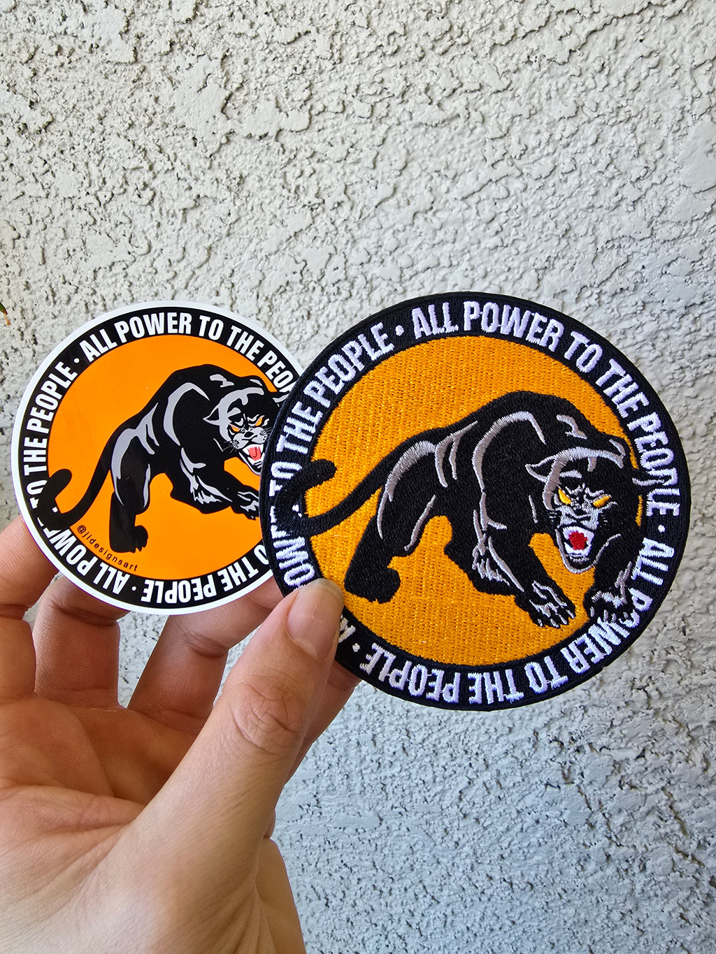 Black Power - Black Panthers Embroidered Iron-on Patch