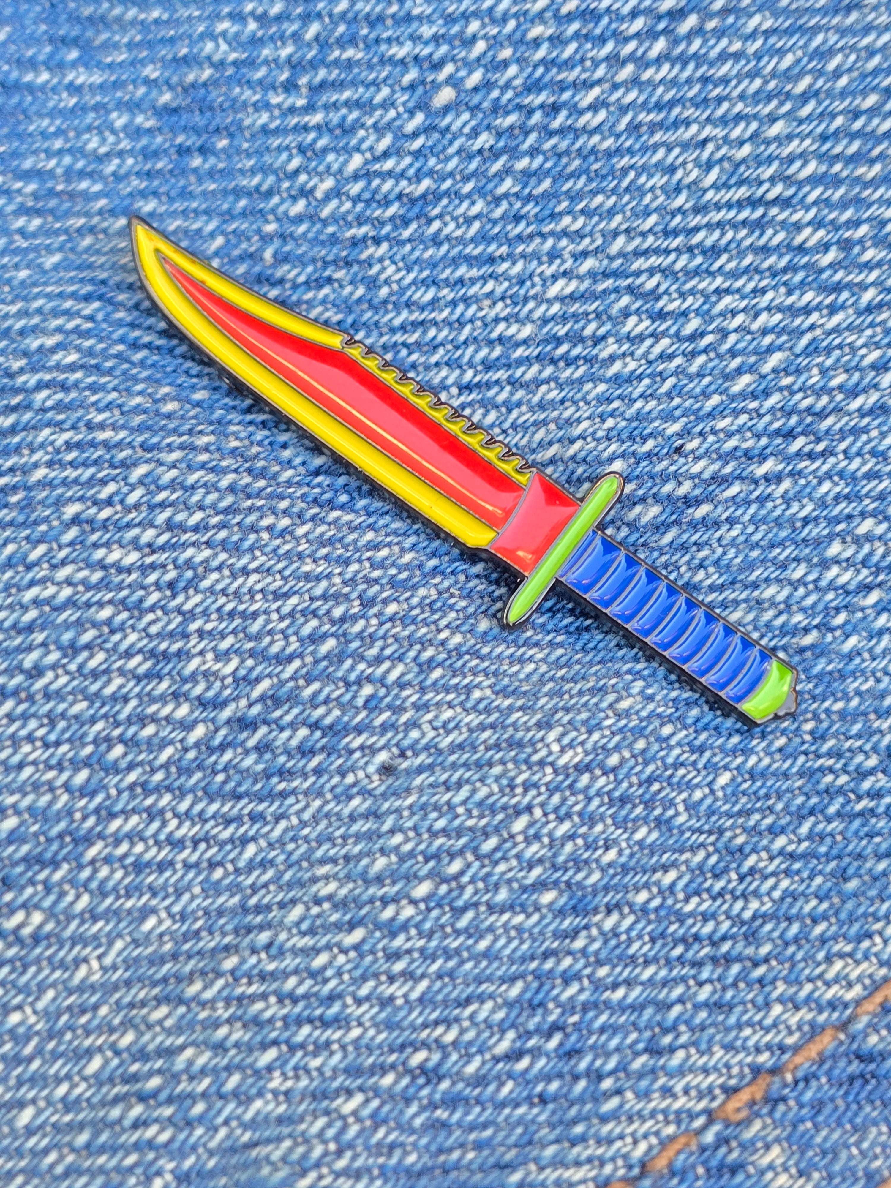 Play Time Tactical Knife Soft Enamel Pin