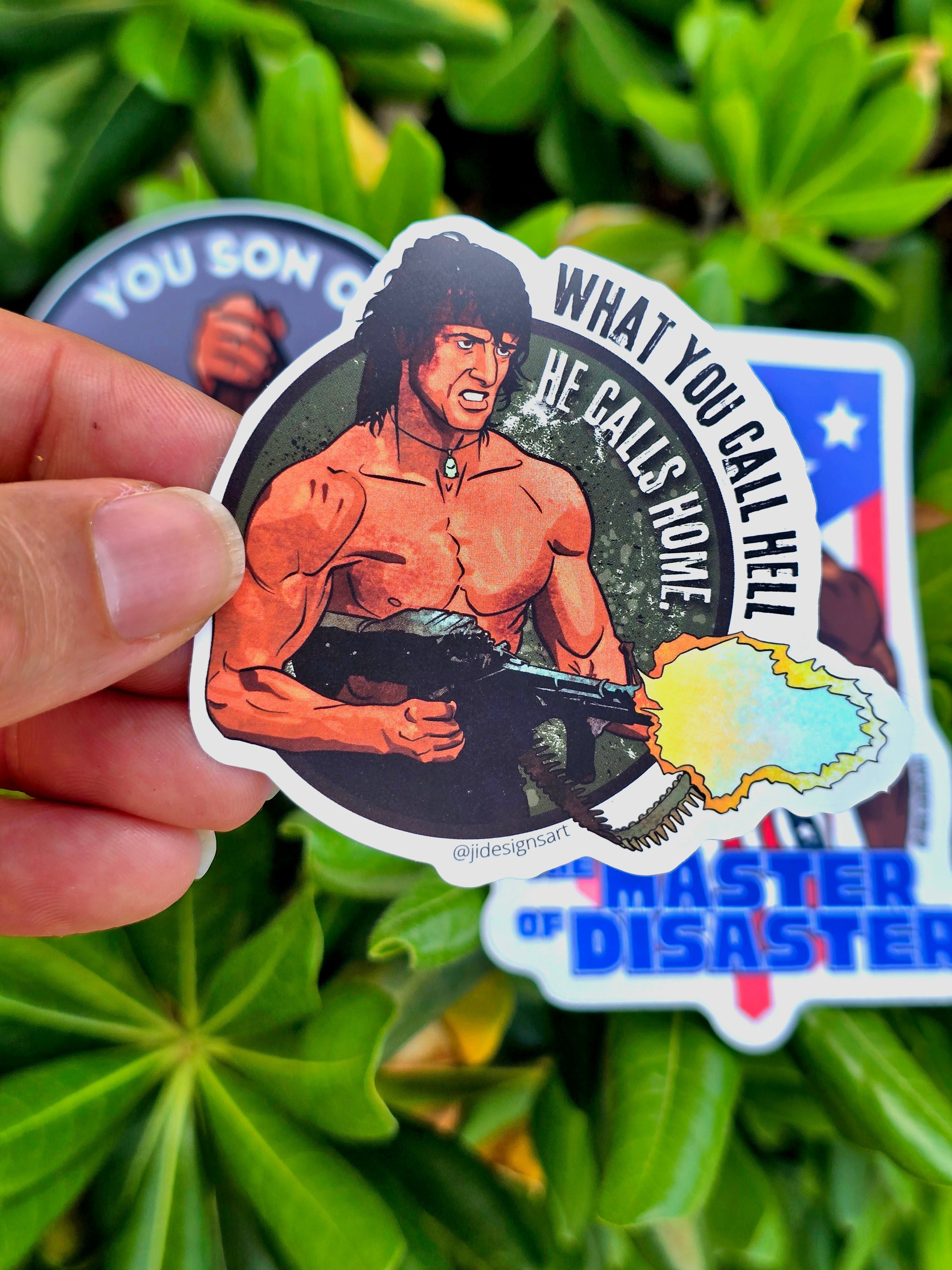 80s Action Movie Sticker Bundle