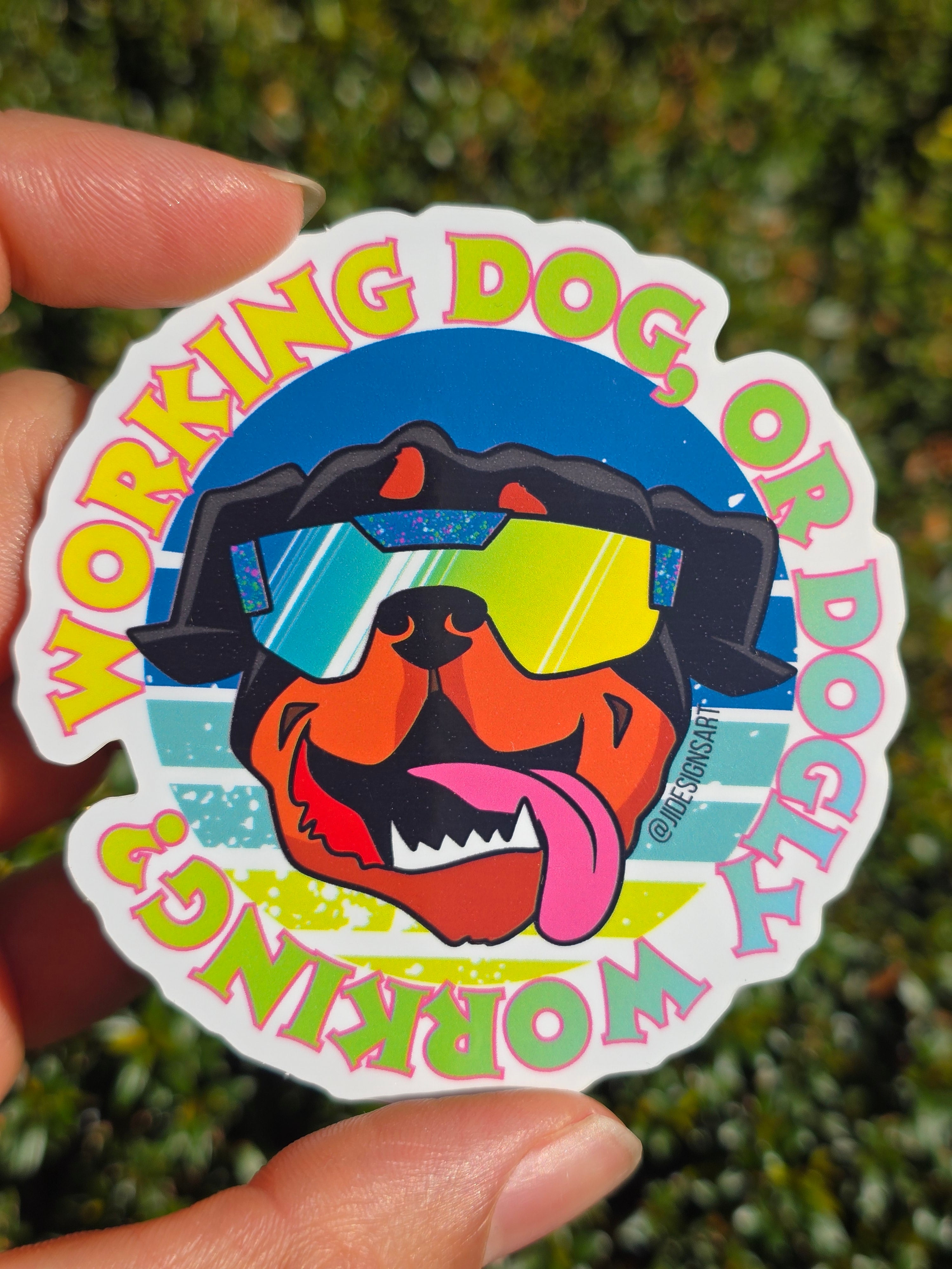 Working Party Dog Rottweiler Sticker