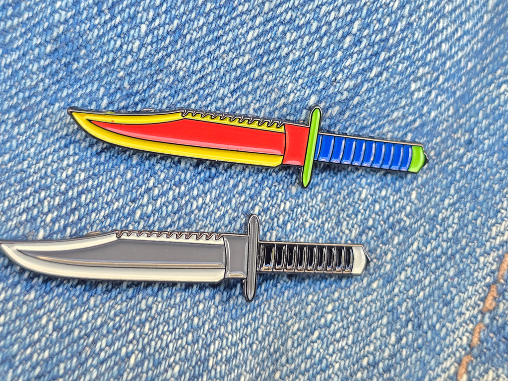 Play Time Tactical Knife Soft Enamel Pin
