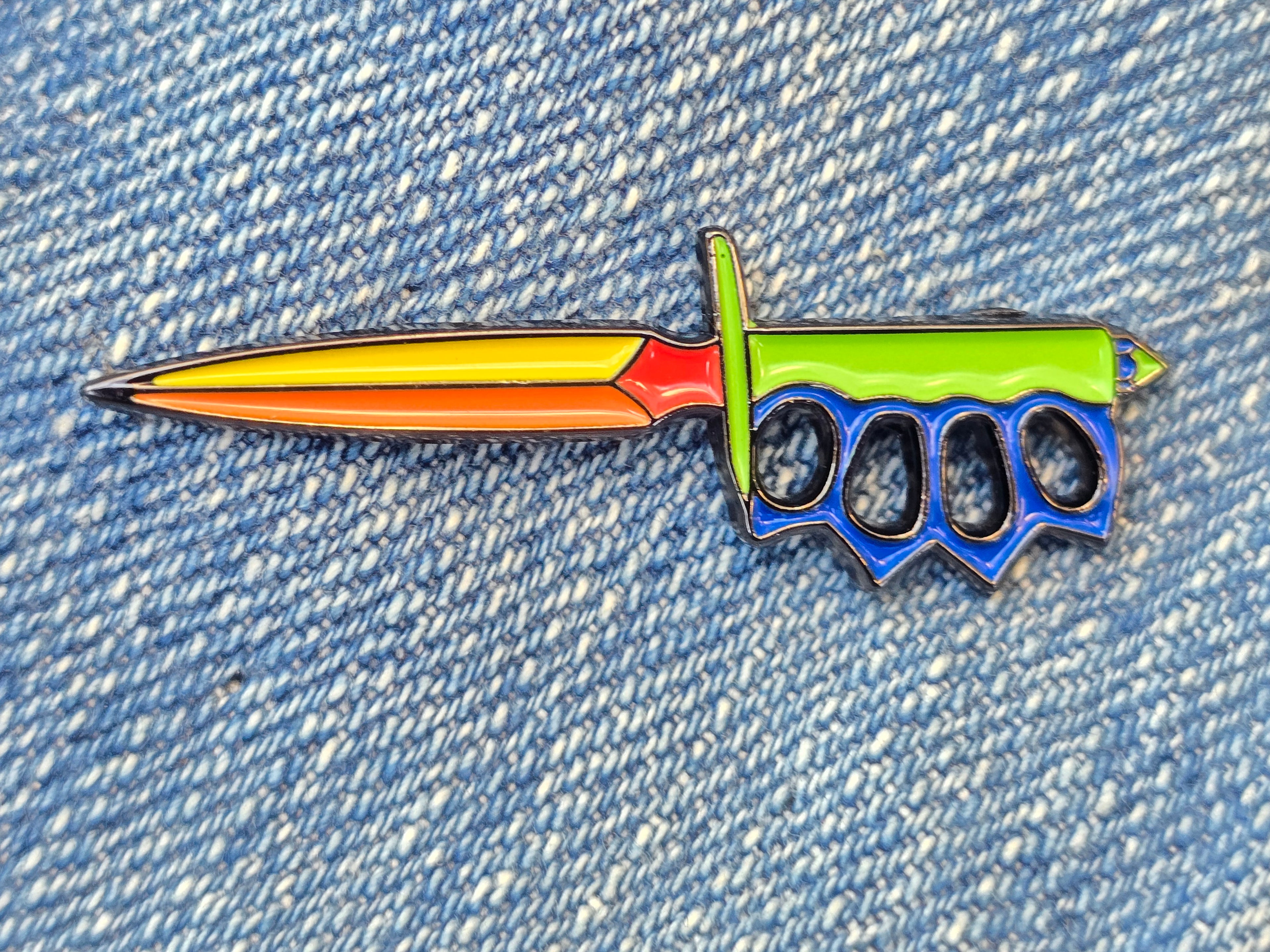 Play Time Trench Knife Soft Enamel Pin