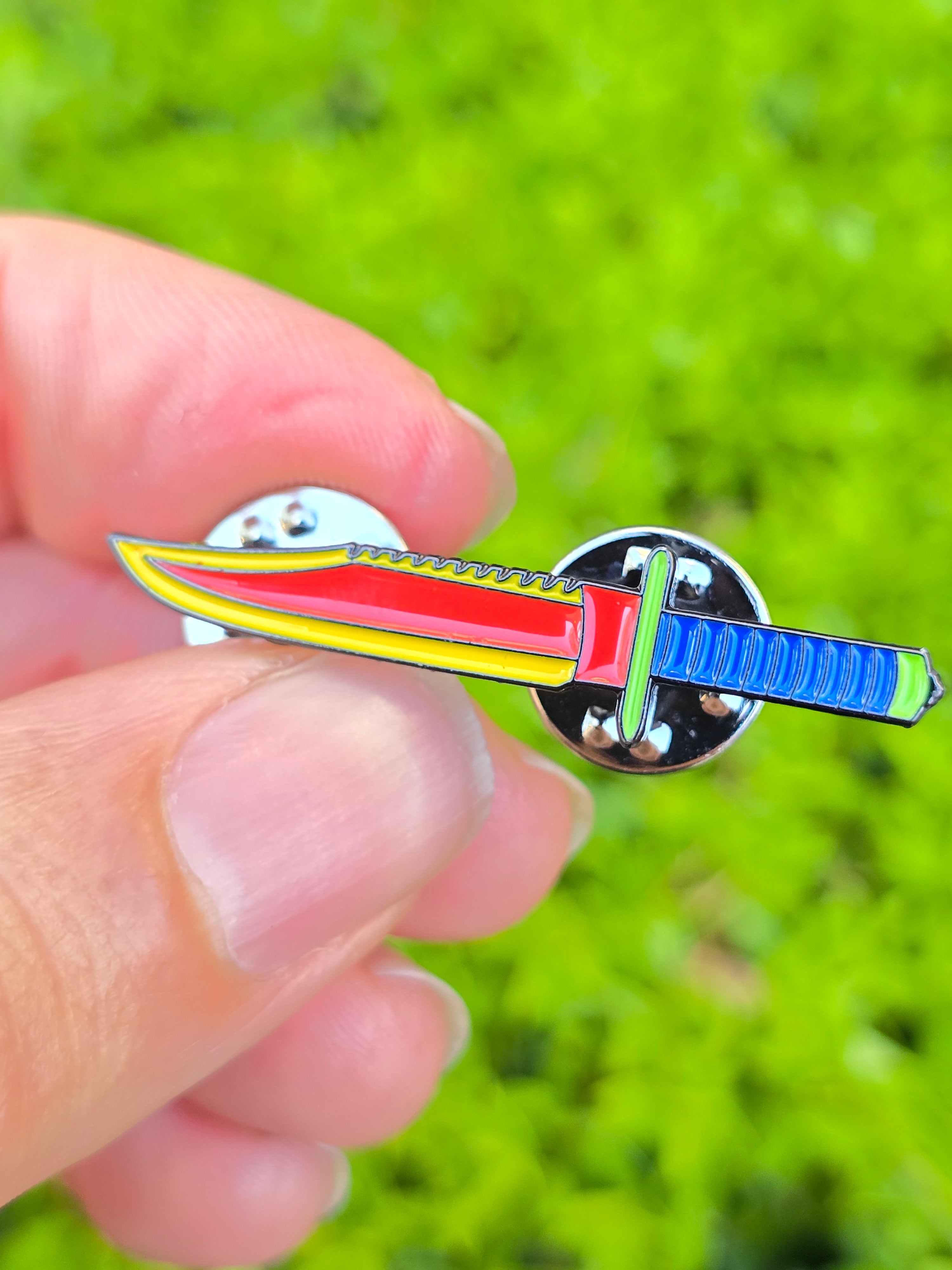 Play Time Tactical Knife Soft Enamel Pin