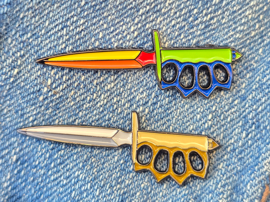 Play Time Trench Knife Soft Enamel Pin