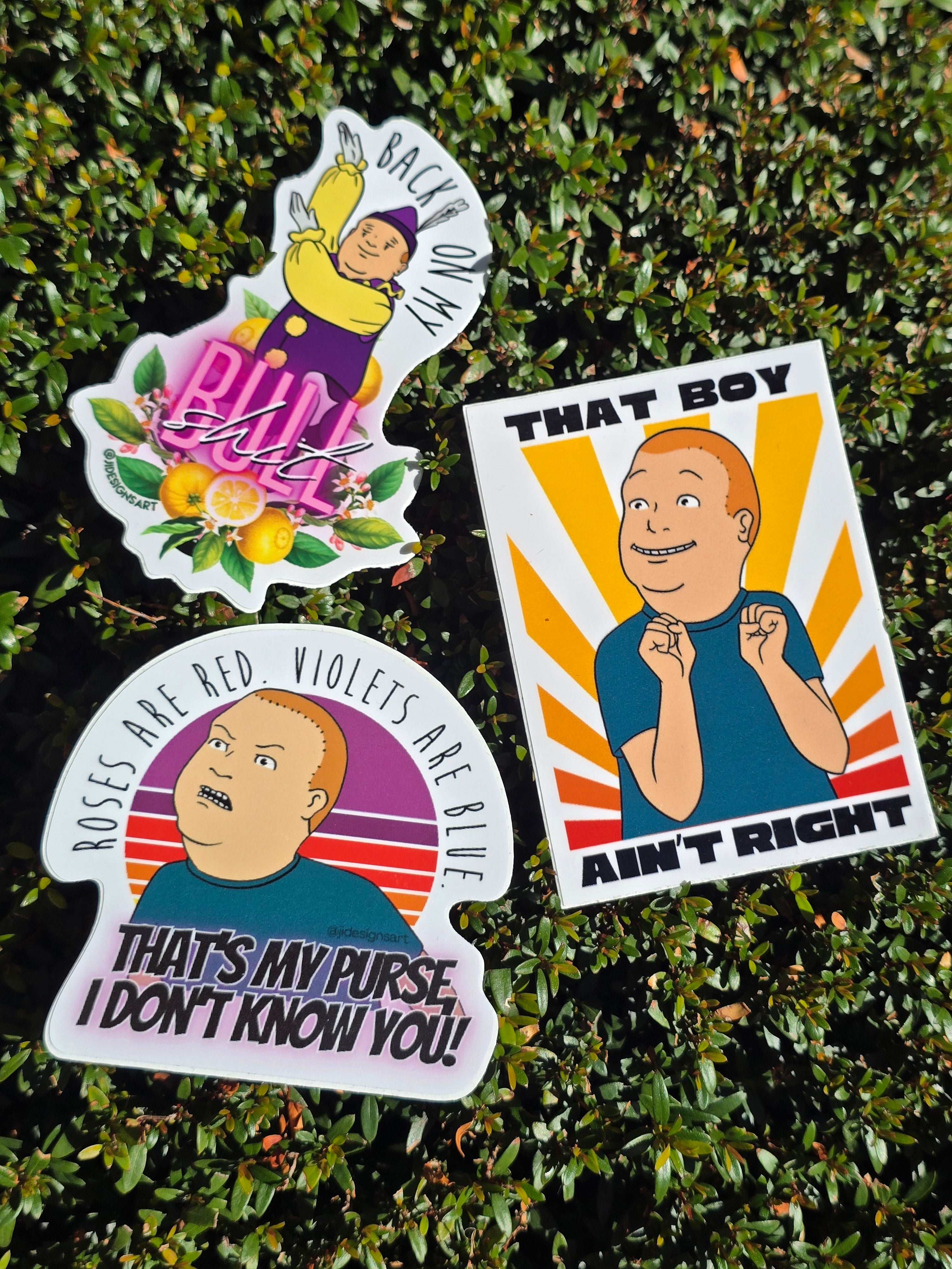 King of the Bobby Sticker Bundle