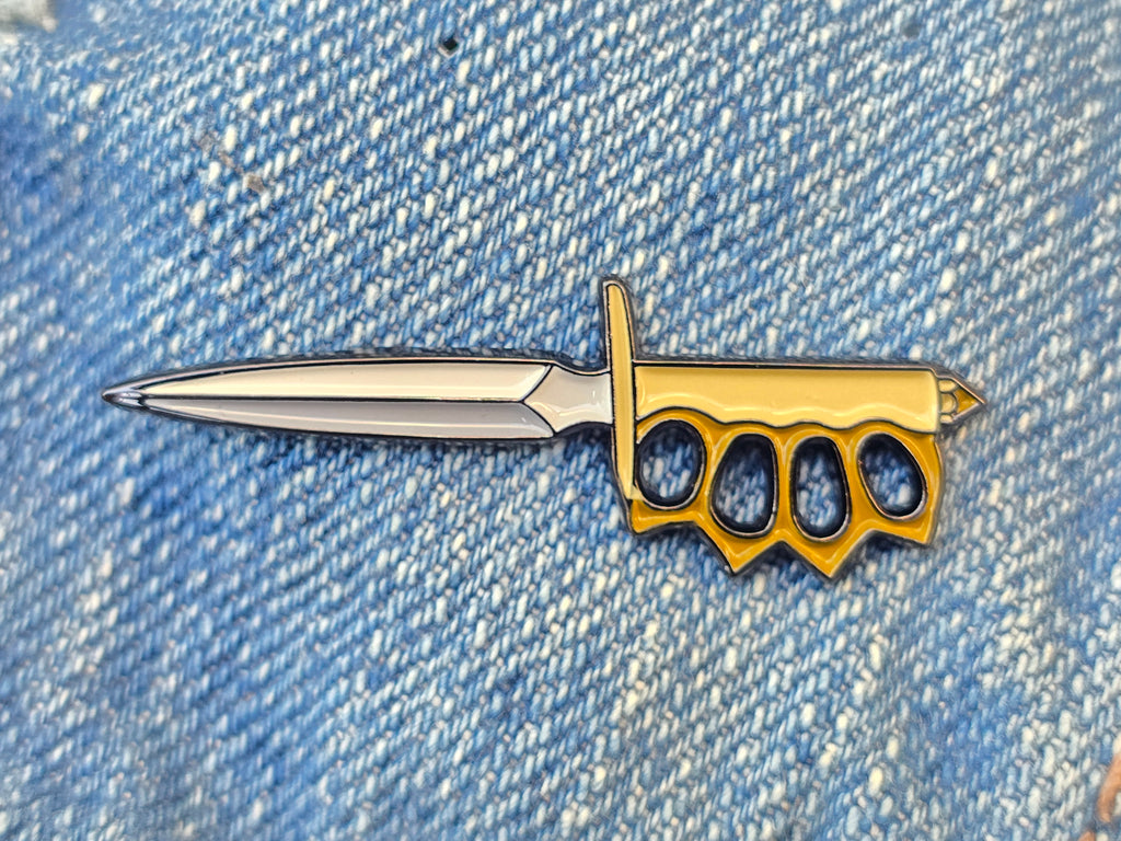 Play Time Trench Knife Soft Enamel Pin