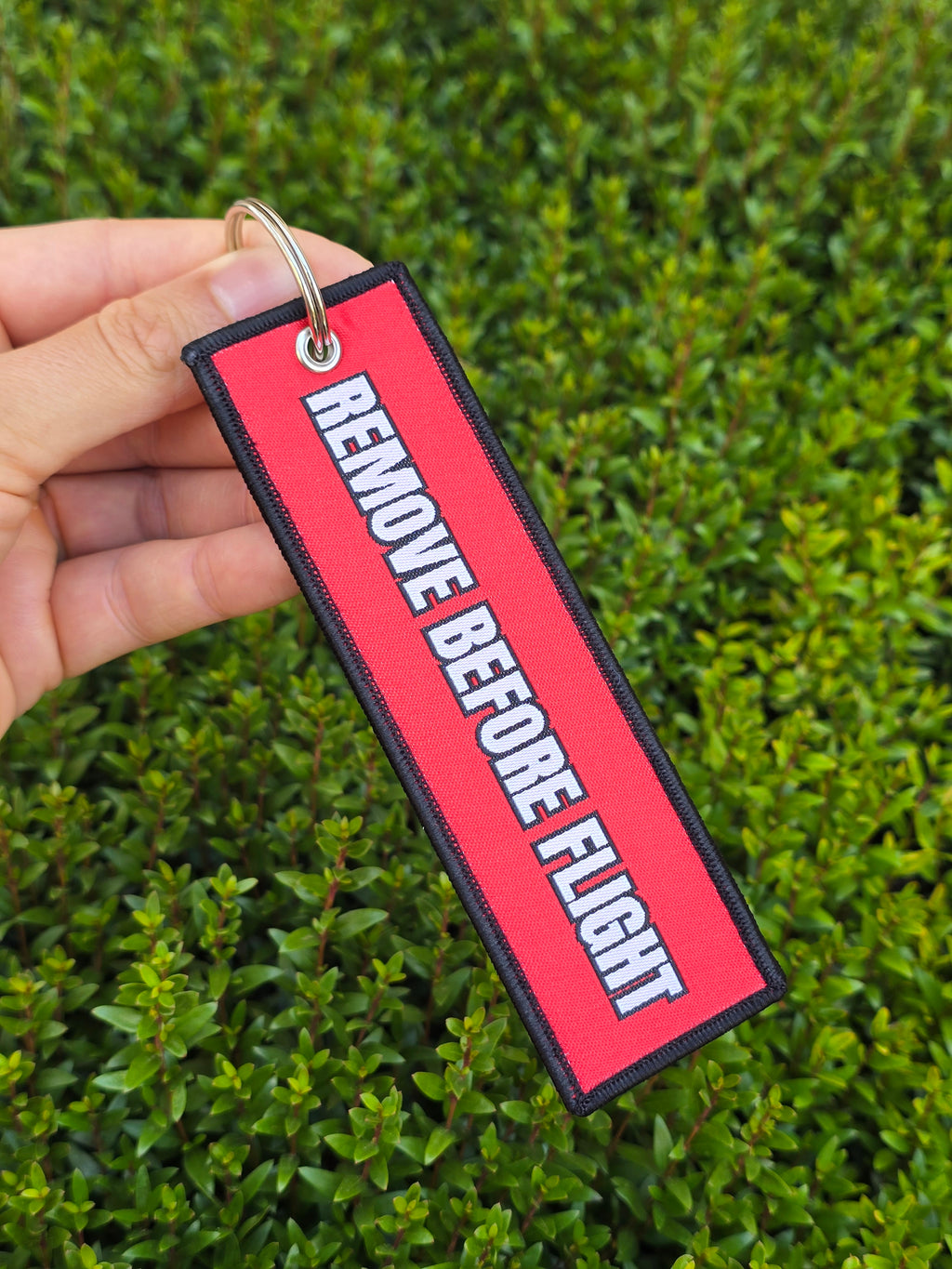 Remove Before Flight Woven Jet Tag