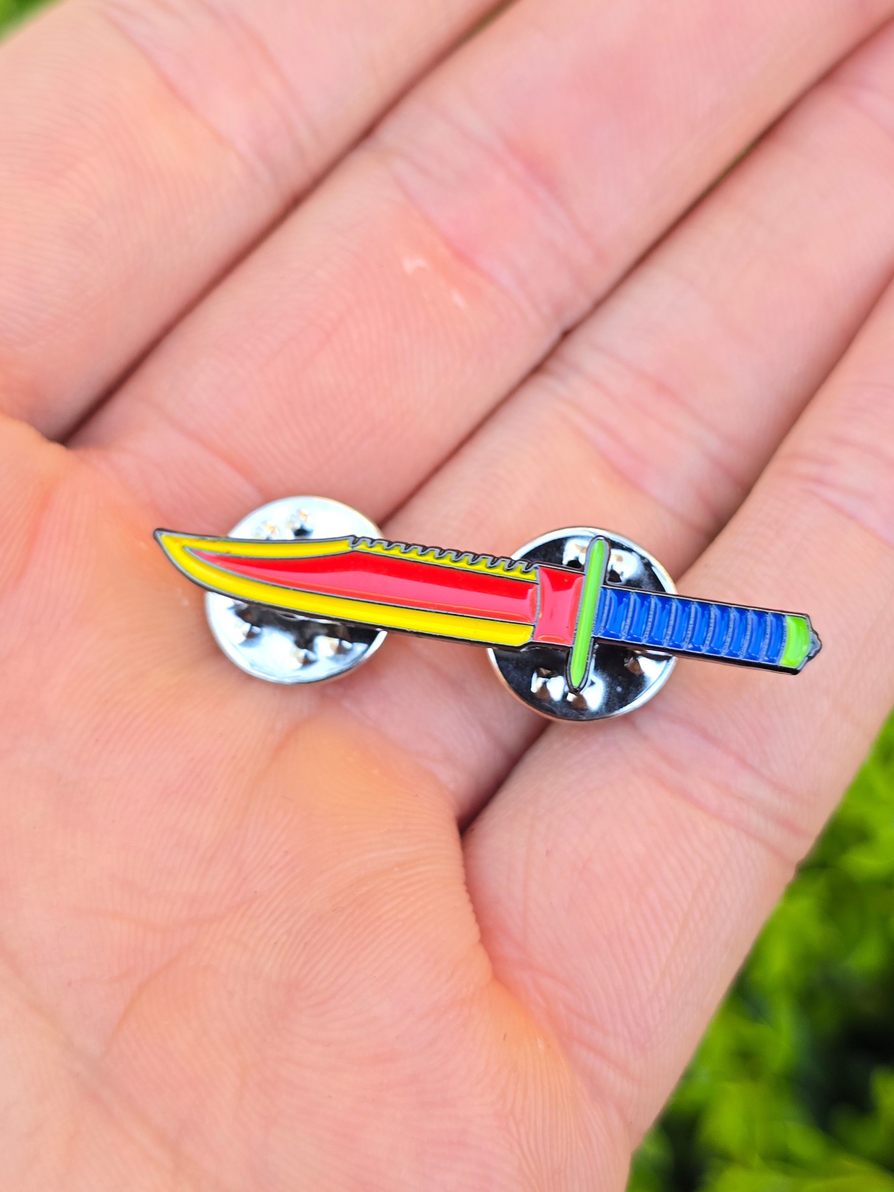 Play Time Tactical Knife Soft Enamel Pin