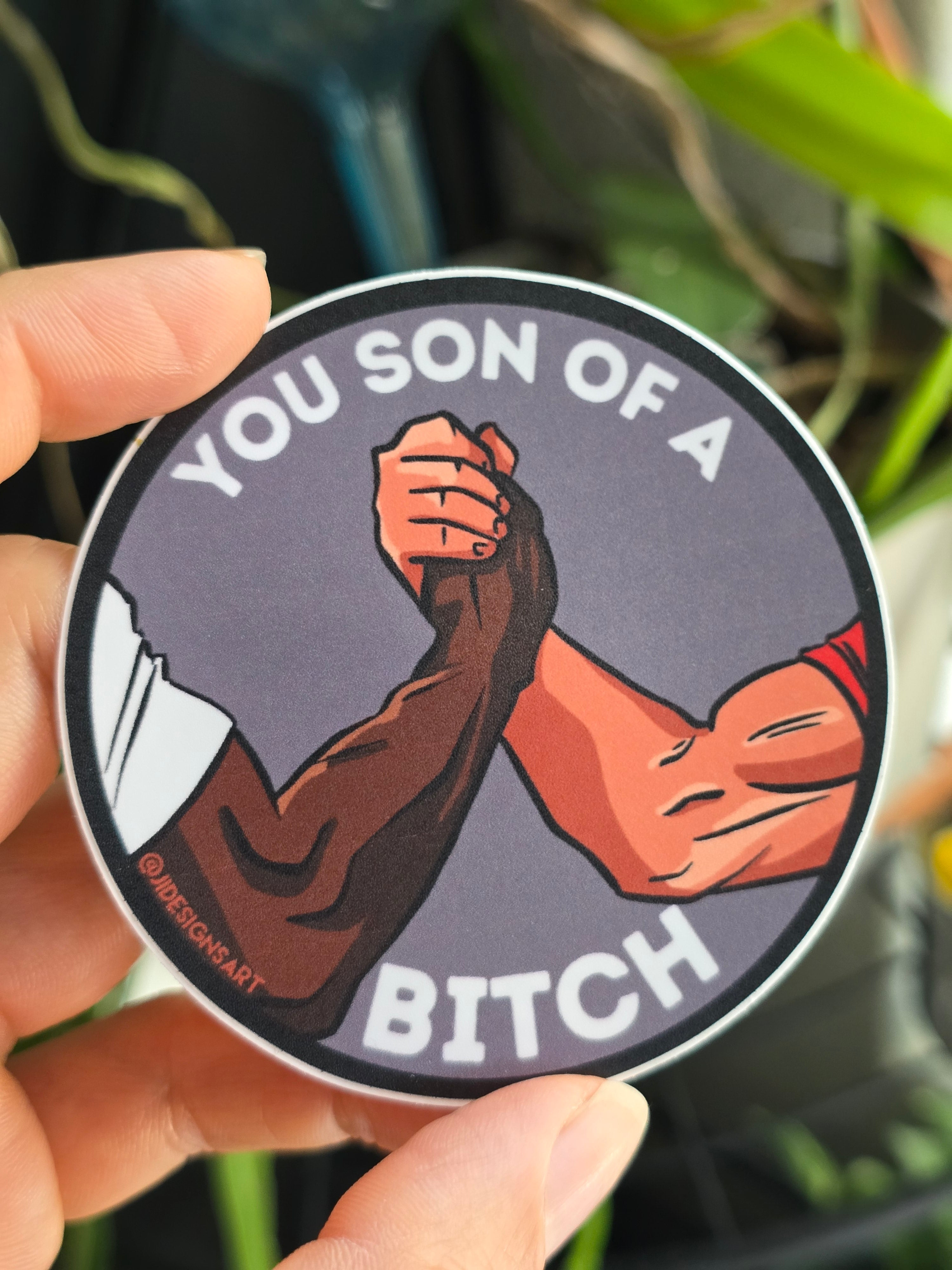 Iconic Handshake Sticker / waterproof decal