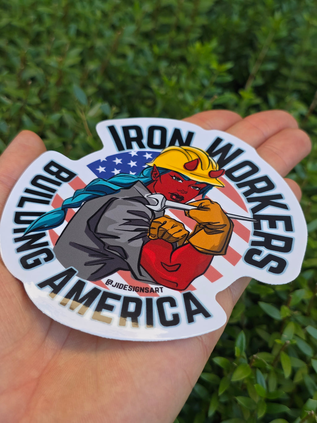 Steel Worker Trade Worker Weatherproof Sticker