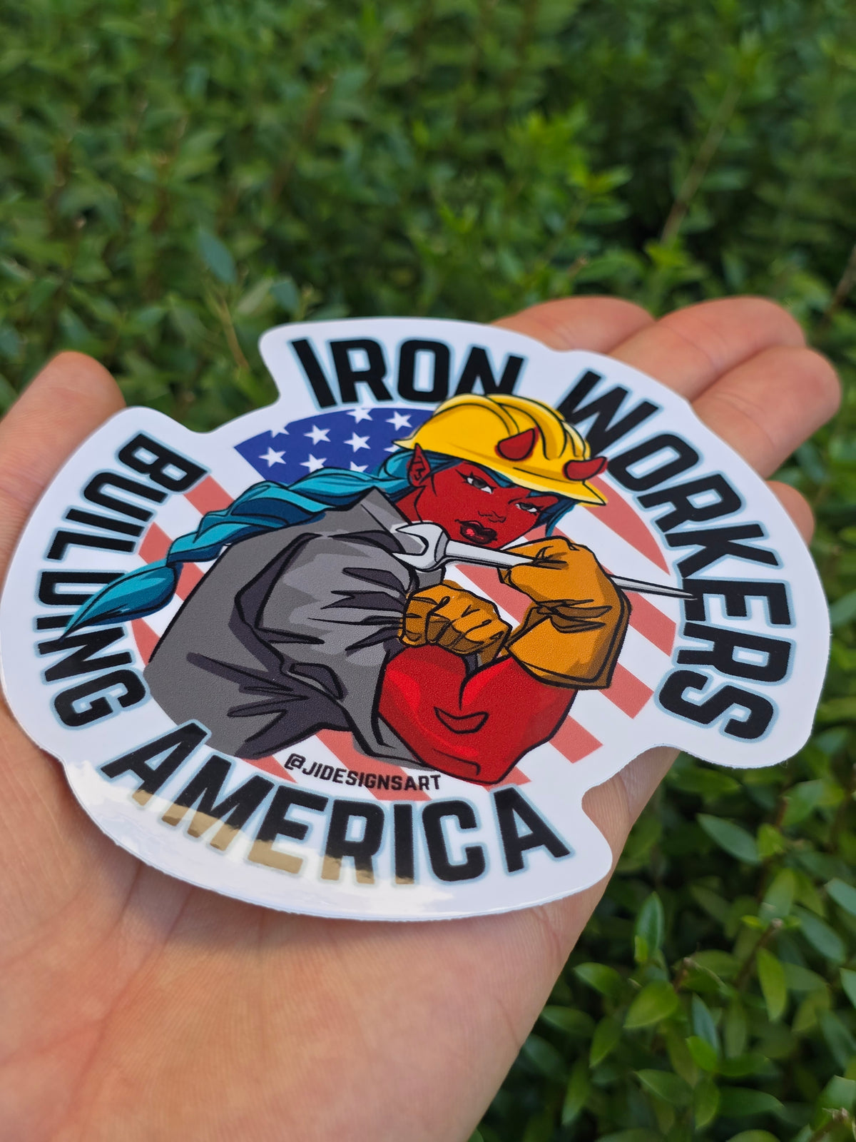 Steel Worker Trade Worker Weatherproof Sticker