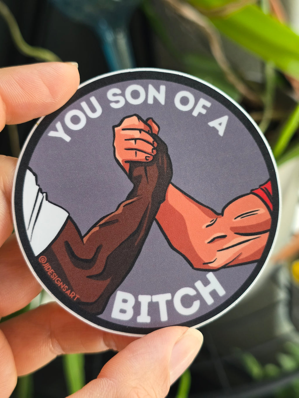 Iconic Handshake Sticker / waterproof decal