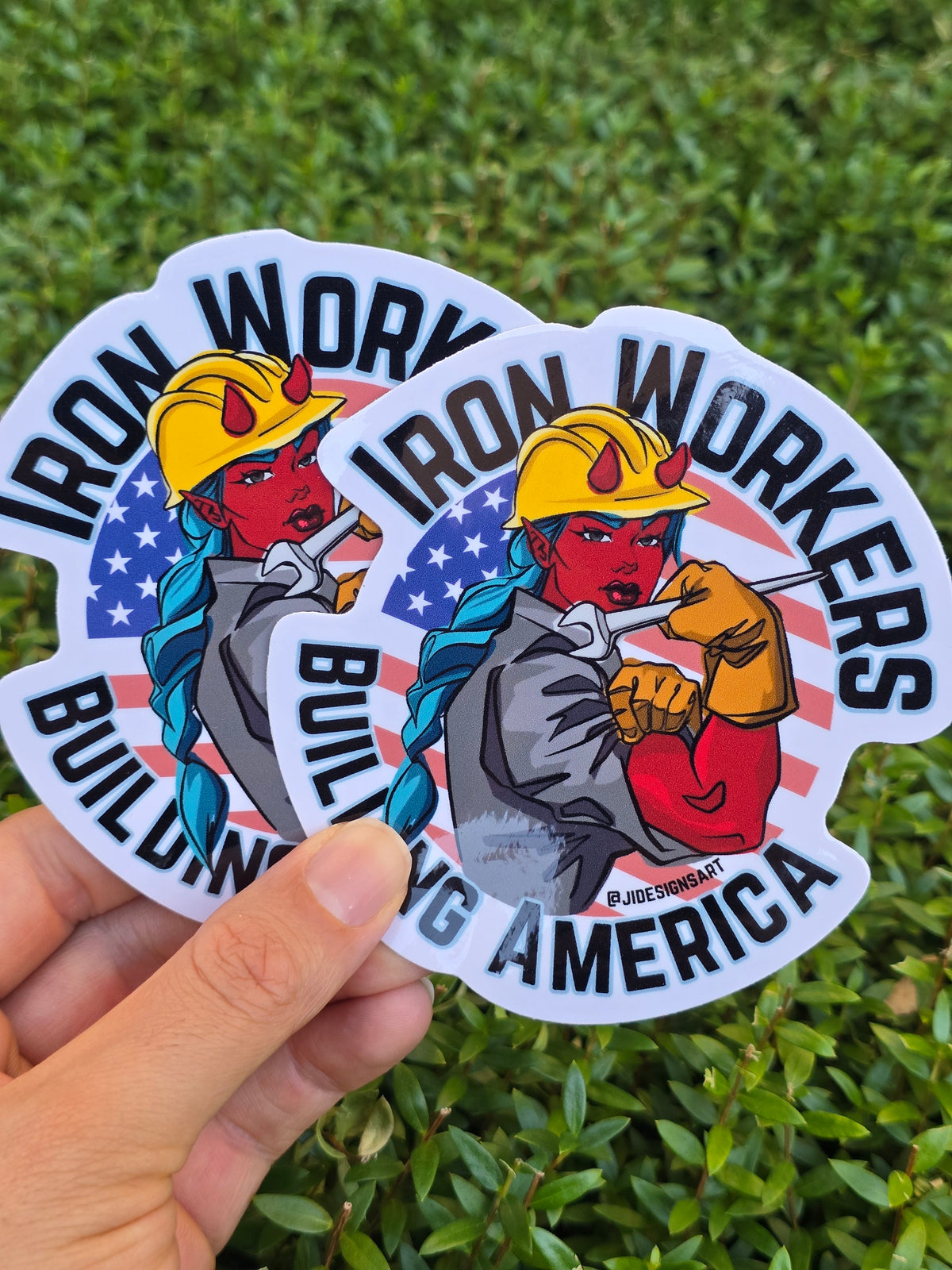 Steel Worker Trade Worker Weatherproof Sticker