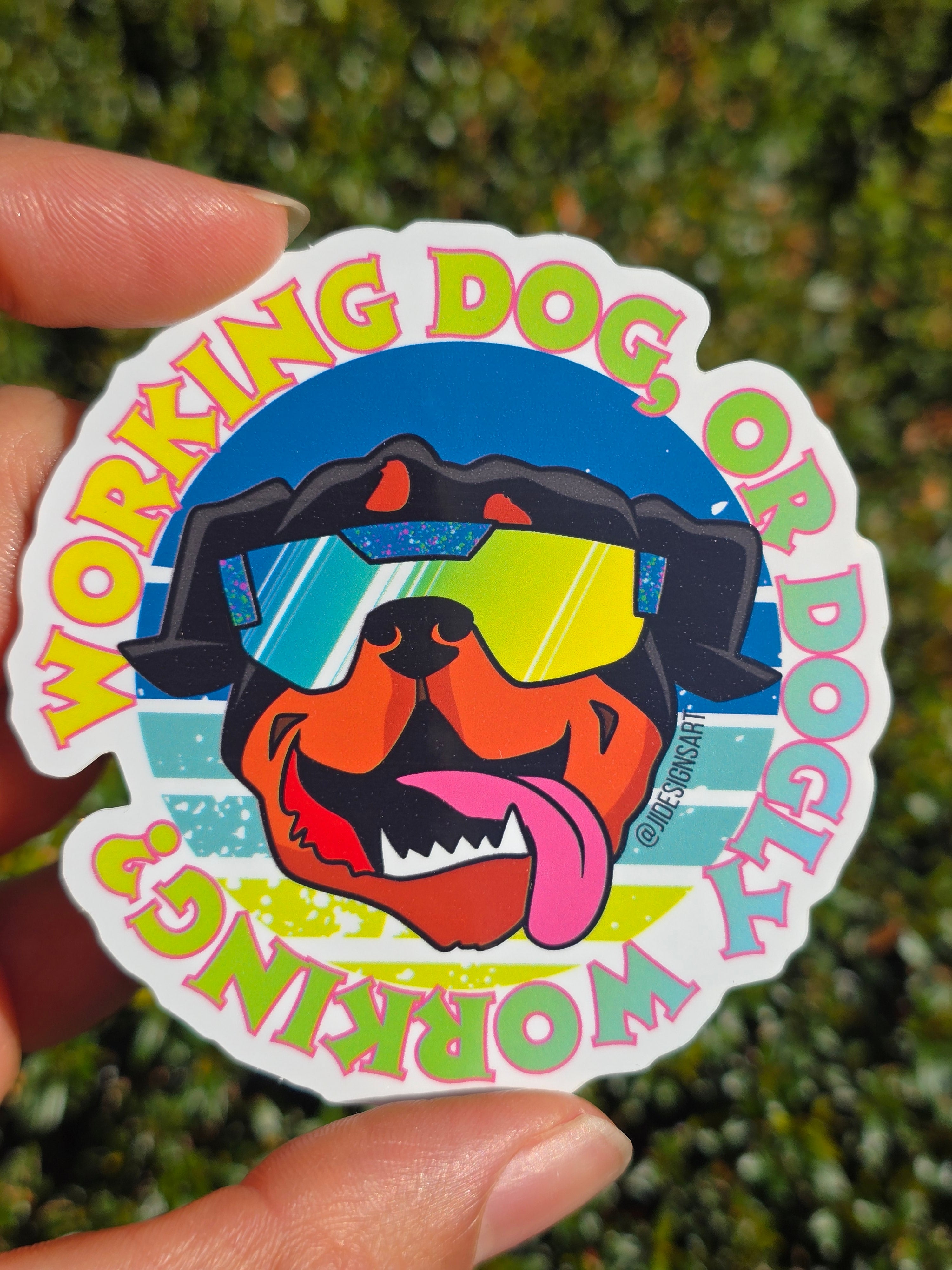 Working Party Dog Rottweiler Sticker