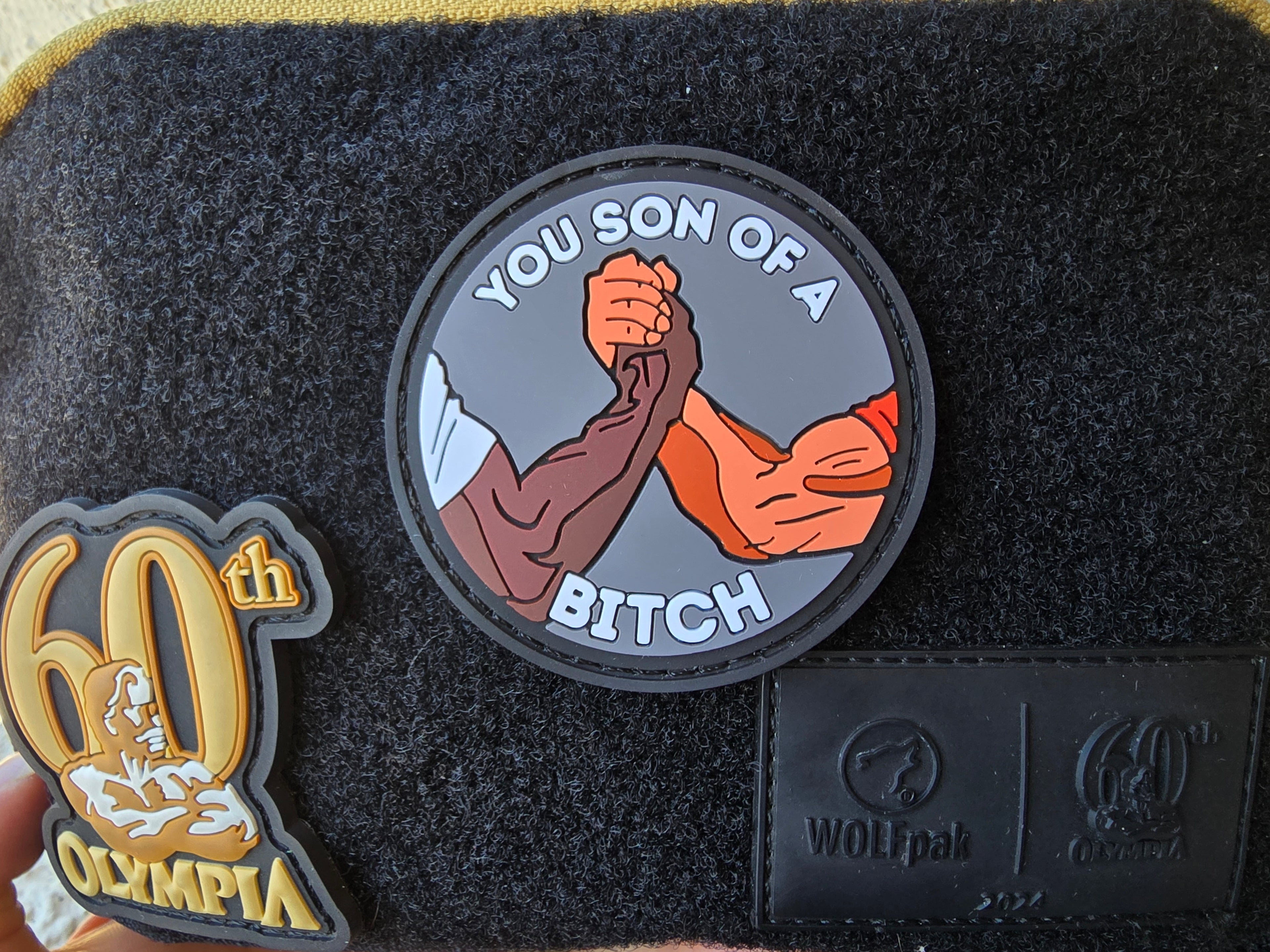 Iconic Handshake Rubber Hook and Loop Patch