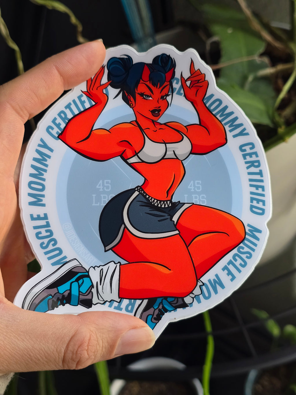 Muscle Mommy Sticker