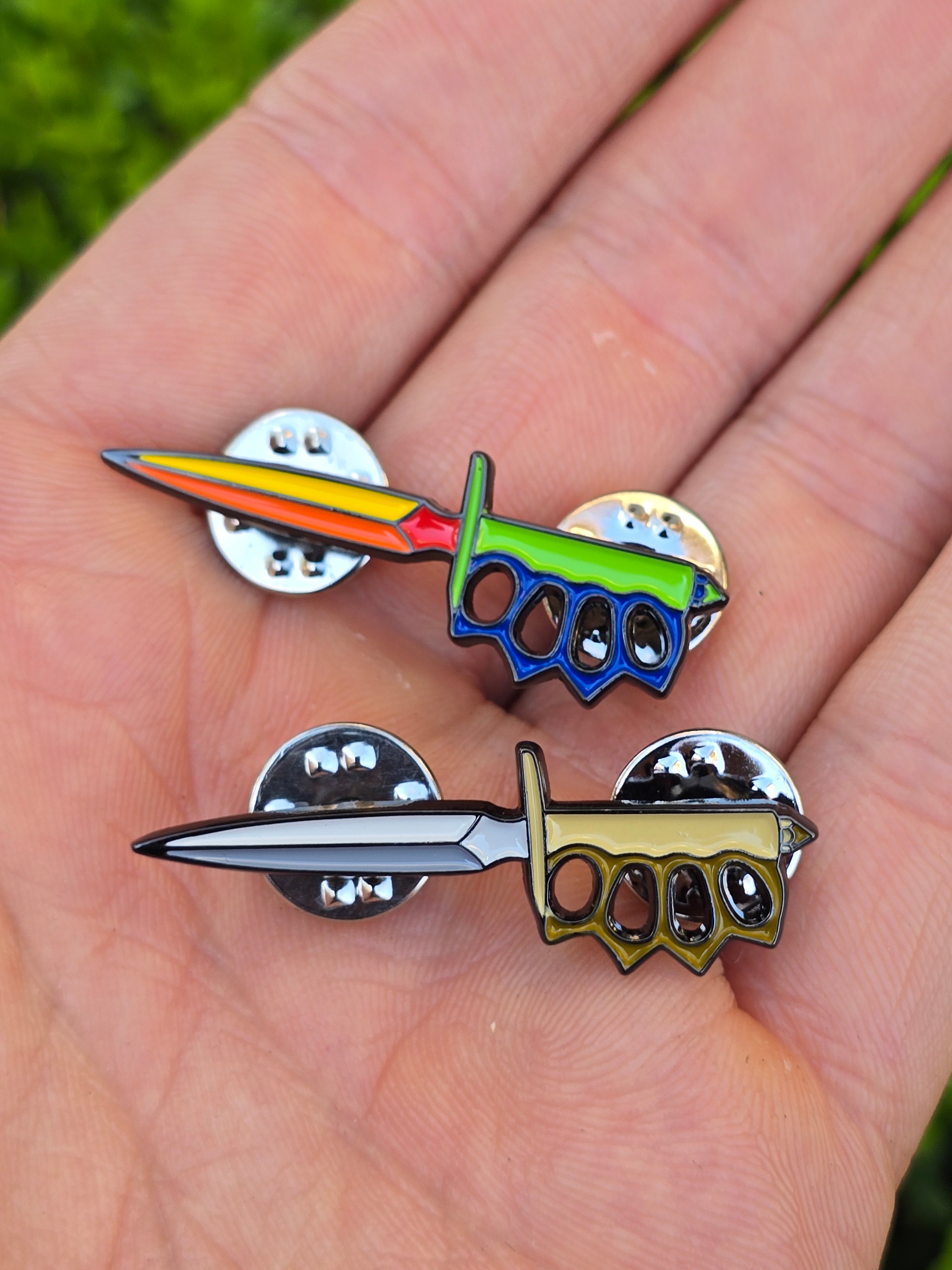 Play Time Trench Knife Soft Enamel Pin