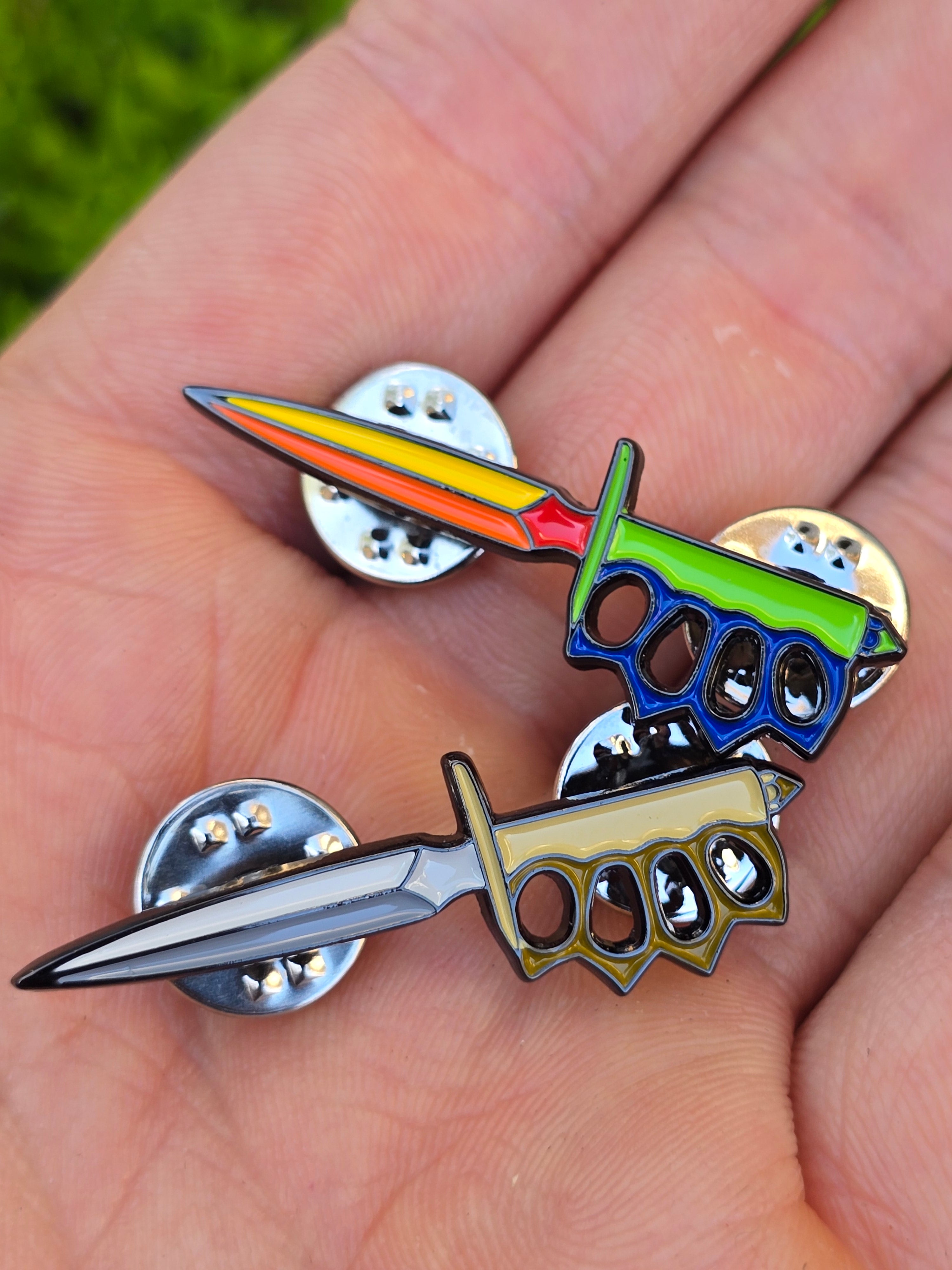 Play Time Trench Knife Soft Enamel Pin