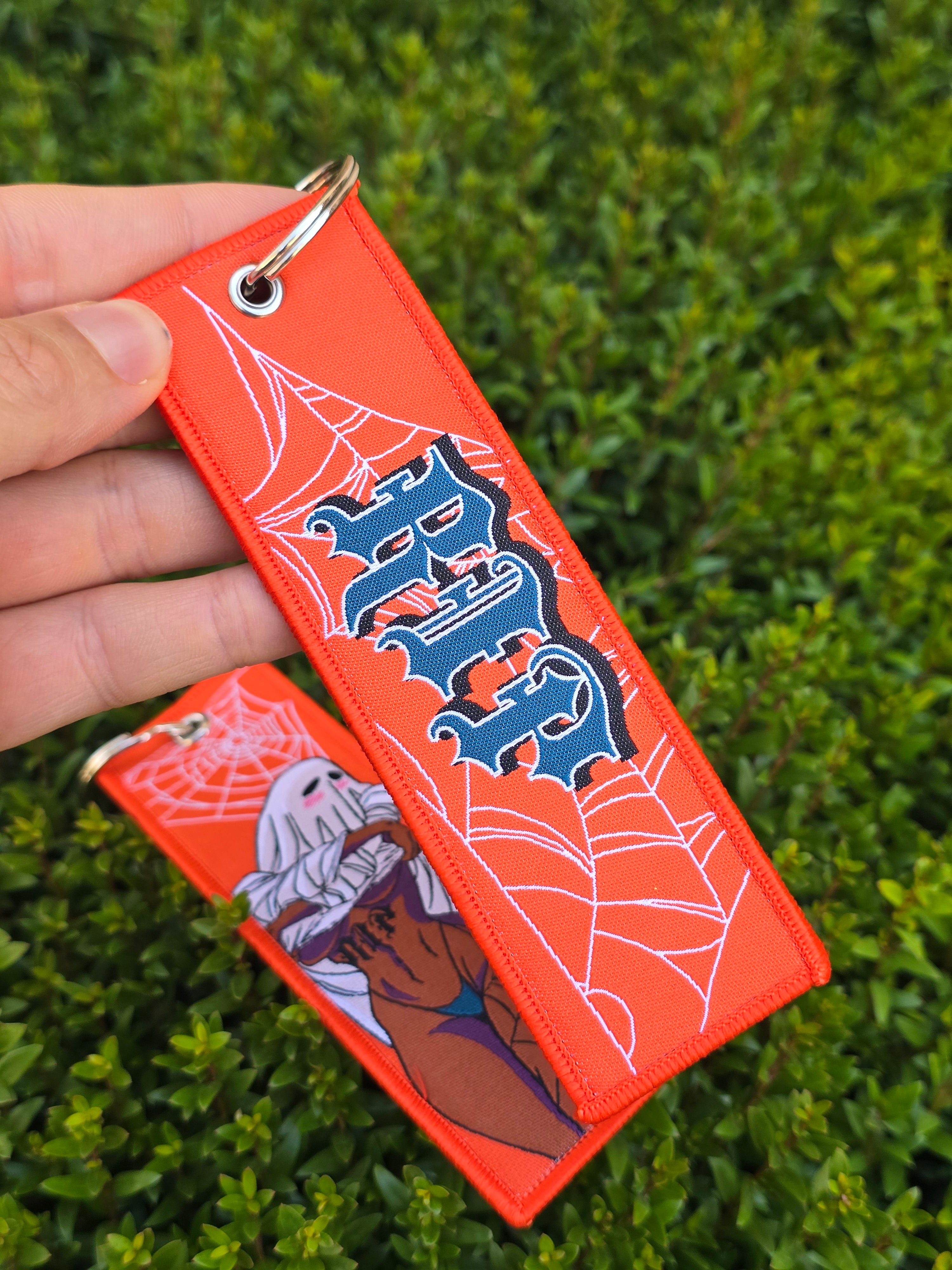 RIP Sexy Ghost Girl Jet Tag Keychain