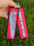 Remove Before Flight Woven Jet Tag