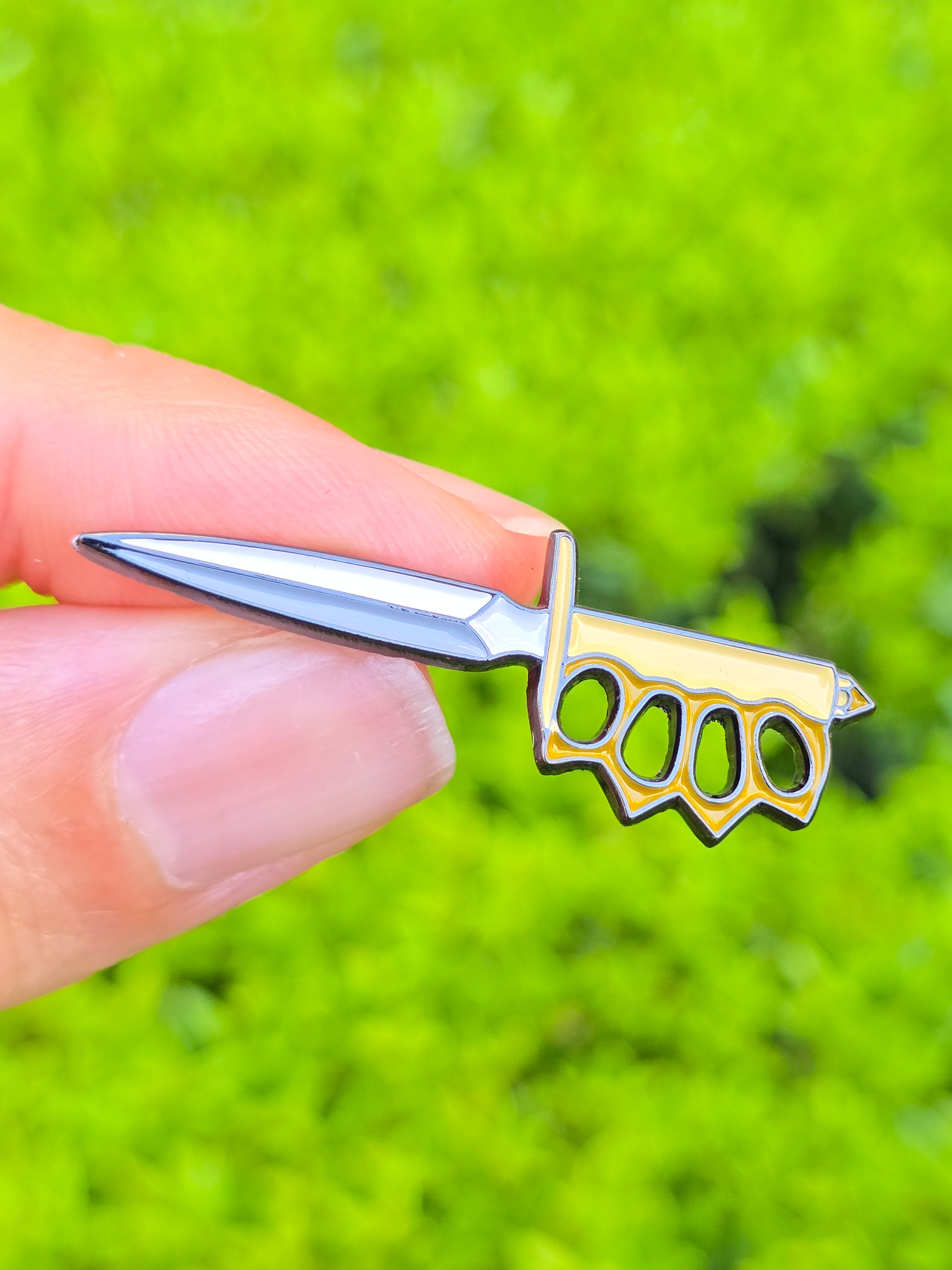 Play Time Trench Knife Soft Enamel Pin