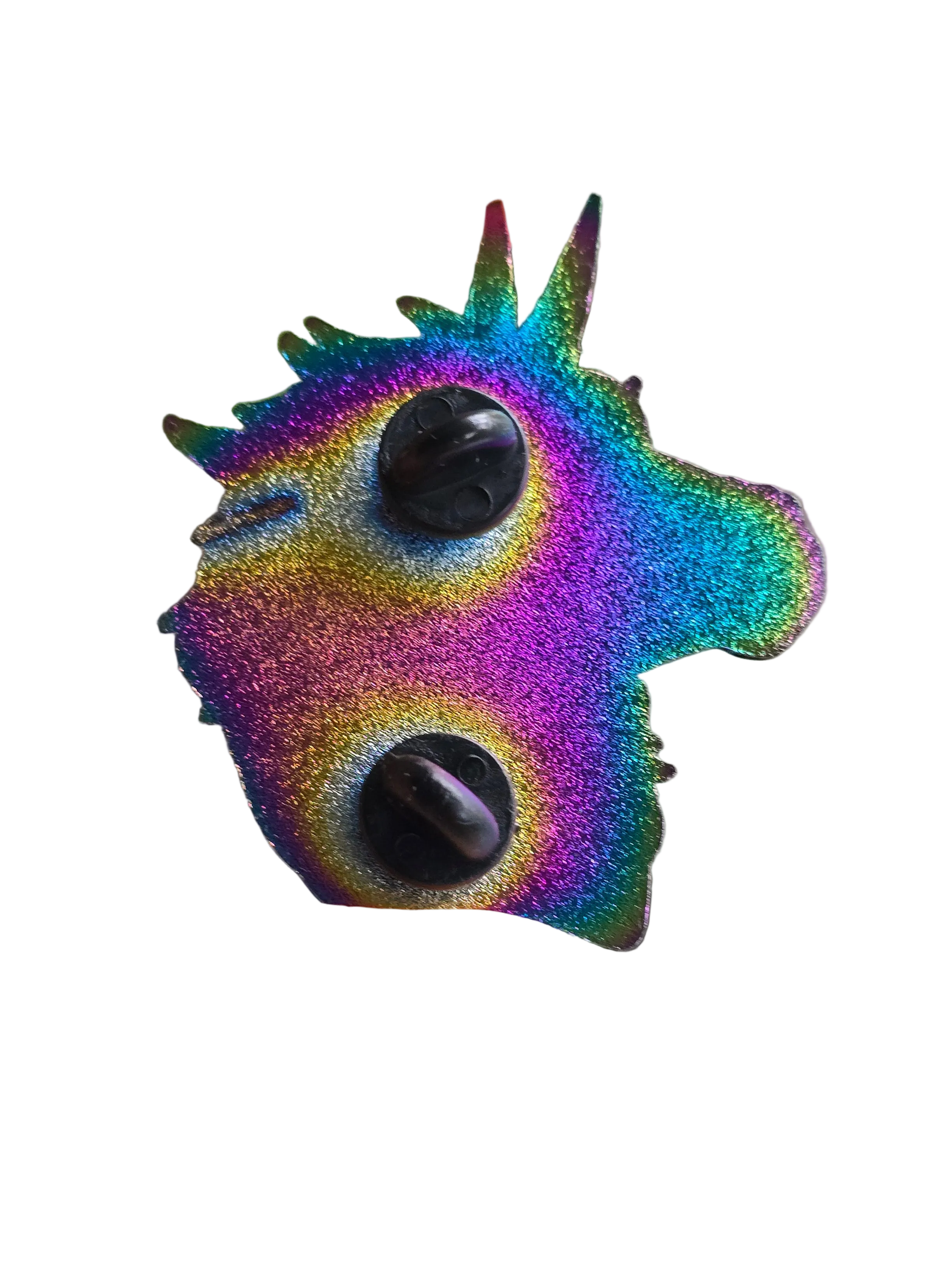 Mutant Unicorn Anodized Rainbow Metallic Pin