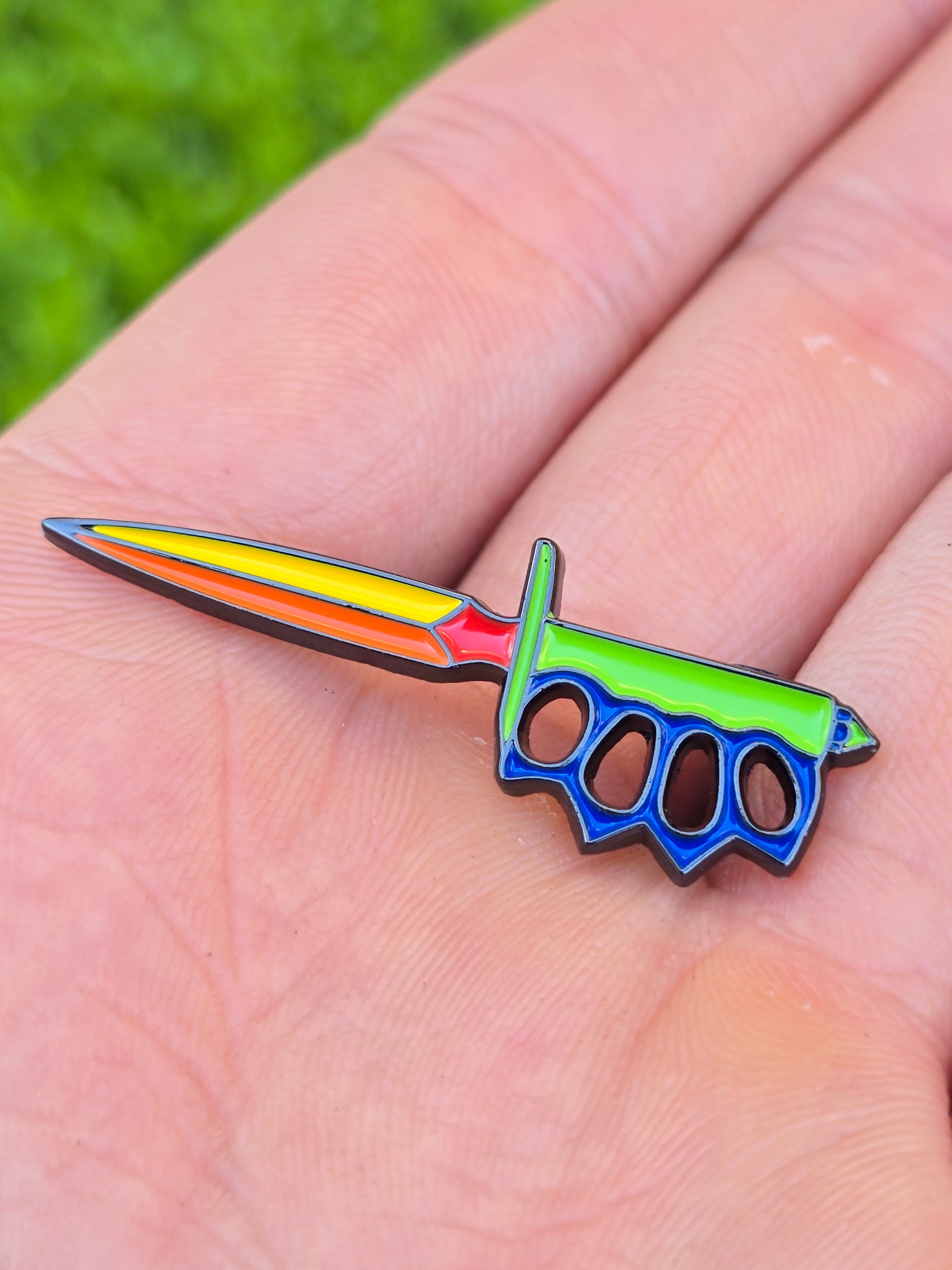 Play Time Trench Knife Soft Enamel Pin