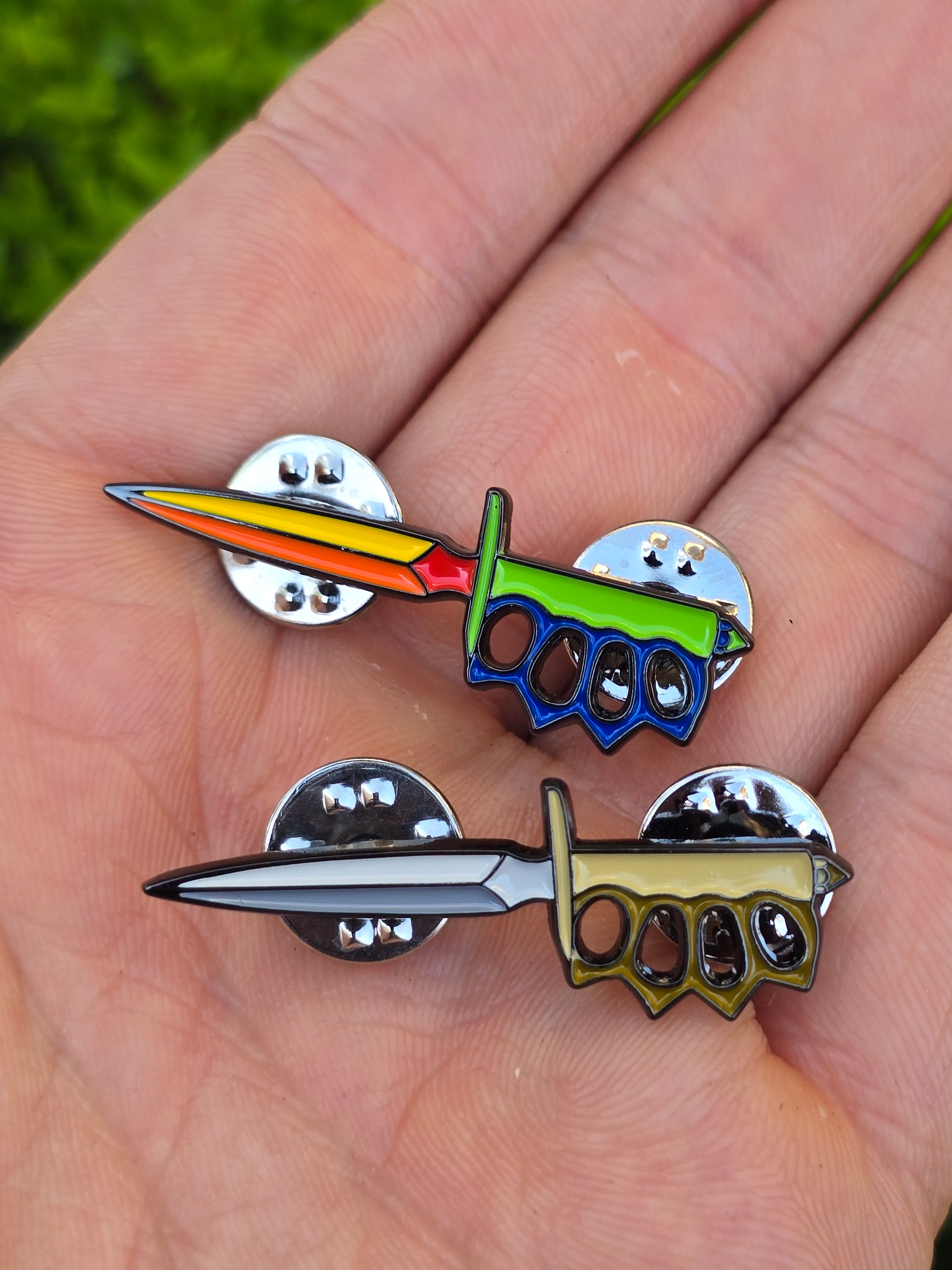 Play Time Trench Knife Soft Enamel Pin