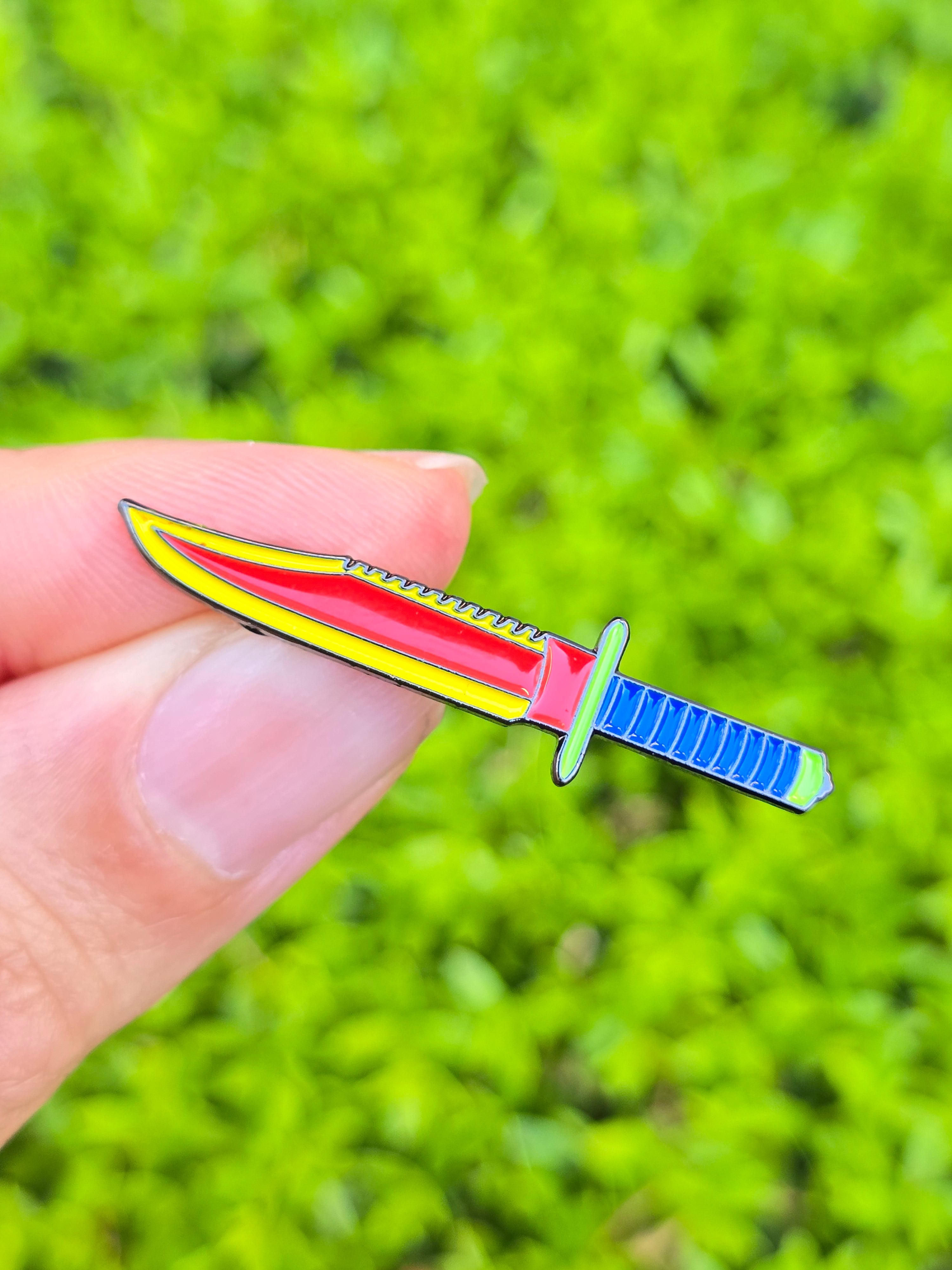 Play Time Tactical Knife Soft Enamel Pin