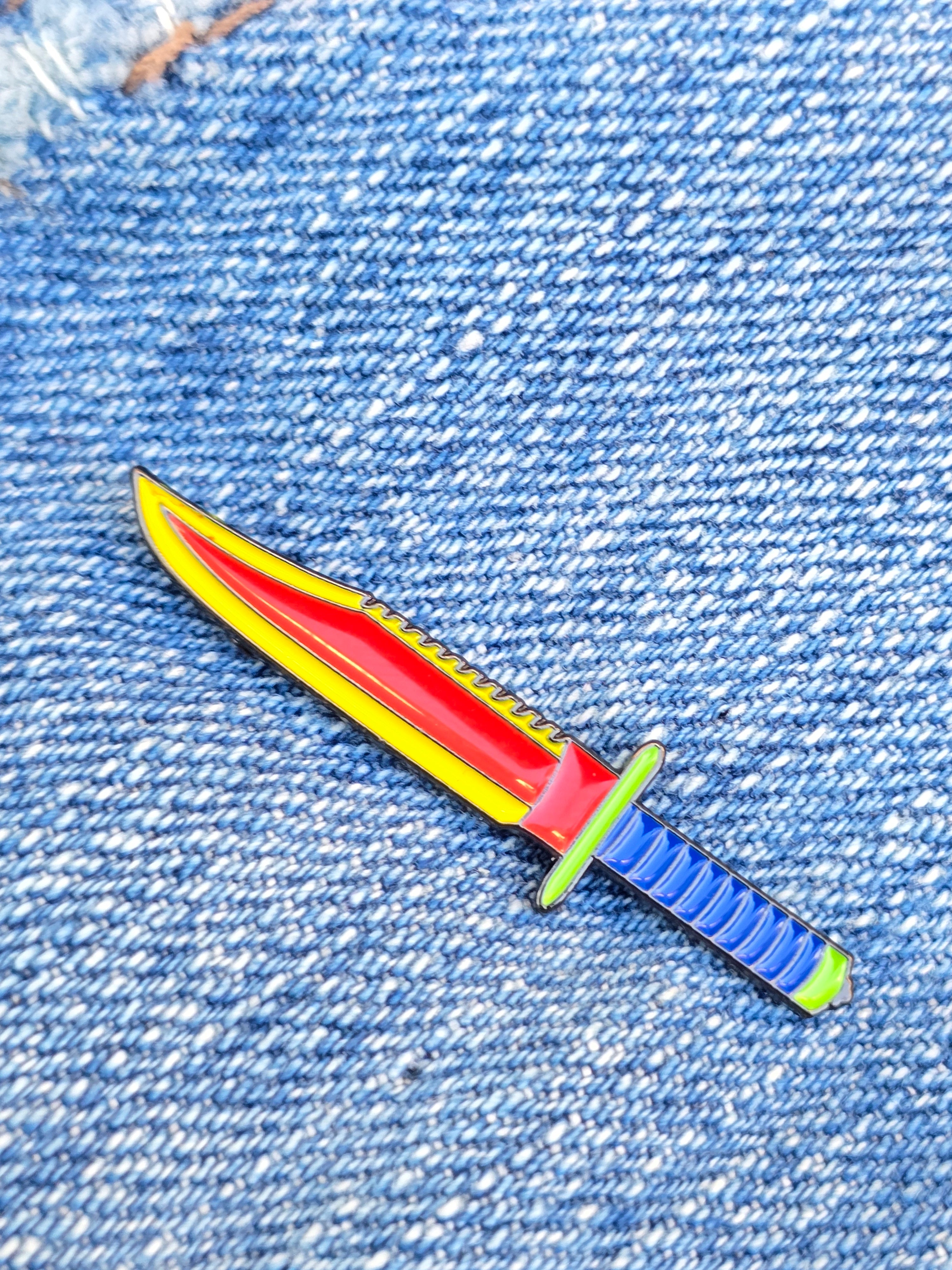 Play Time Tactical Knife Soft Enamel Pin
