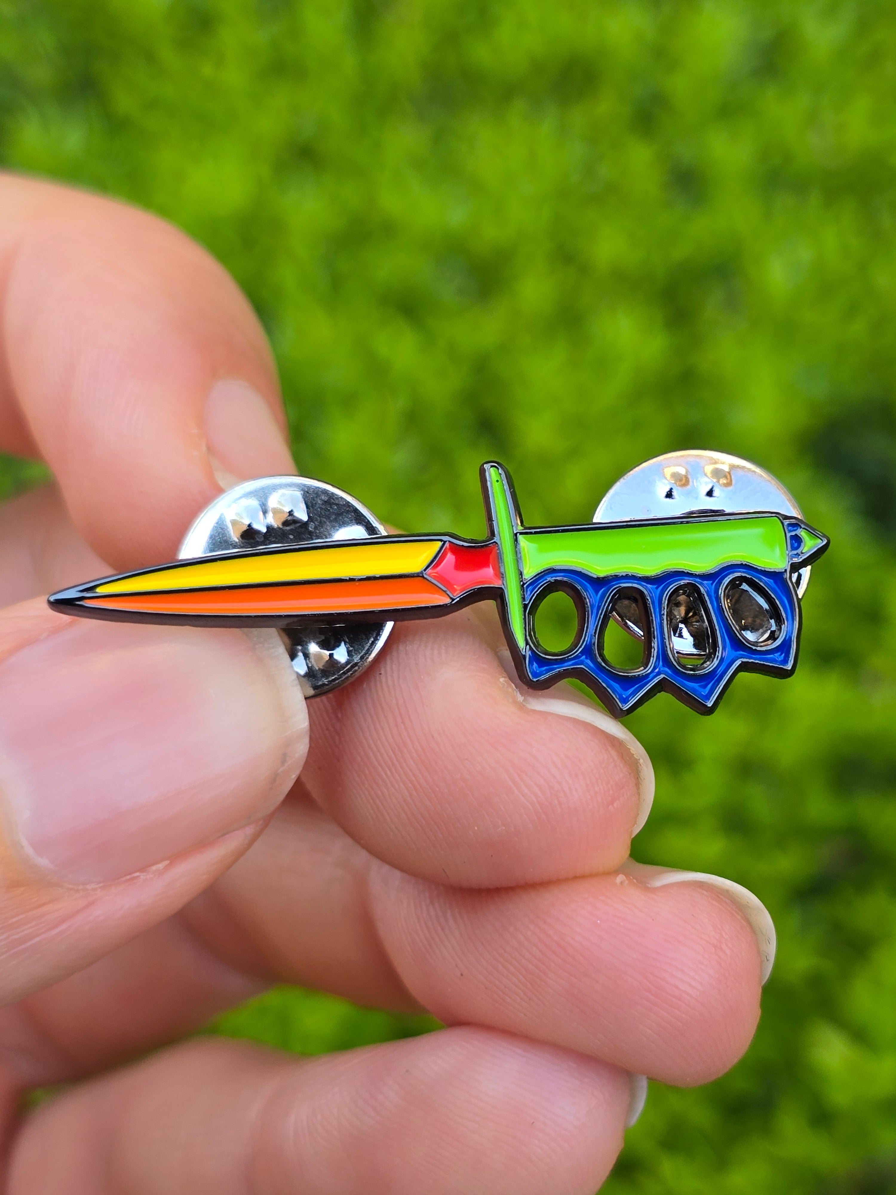 Play Time Trench Knife Soft Enamel Pin
