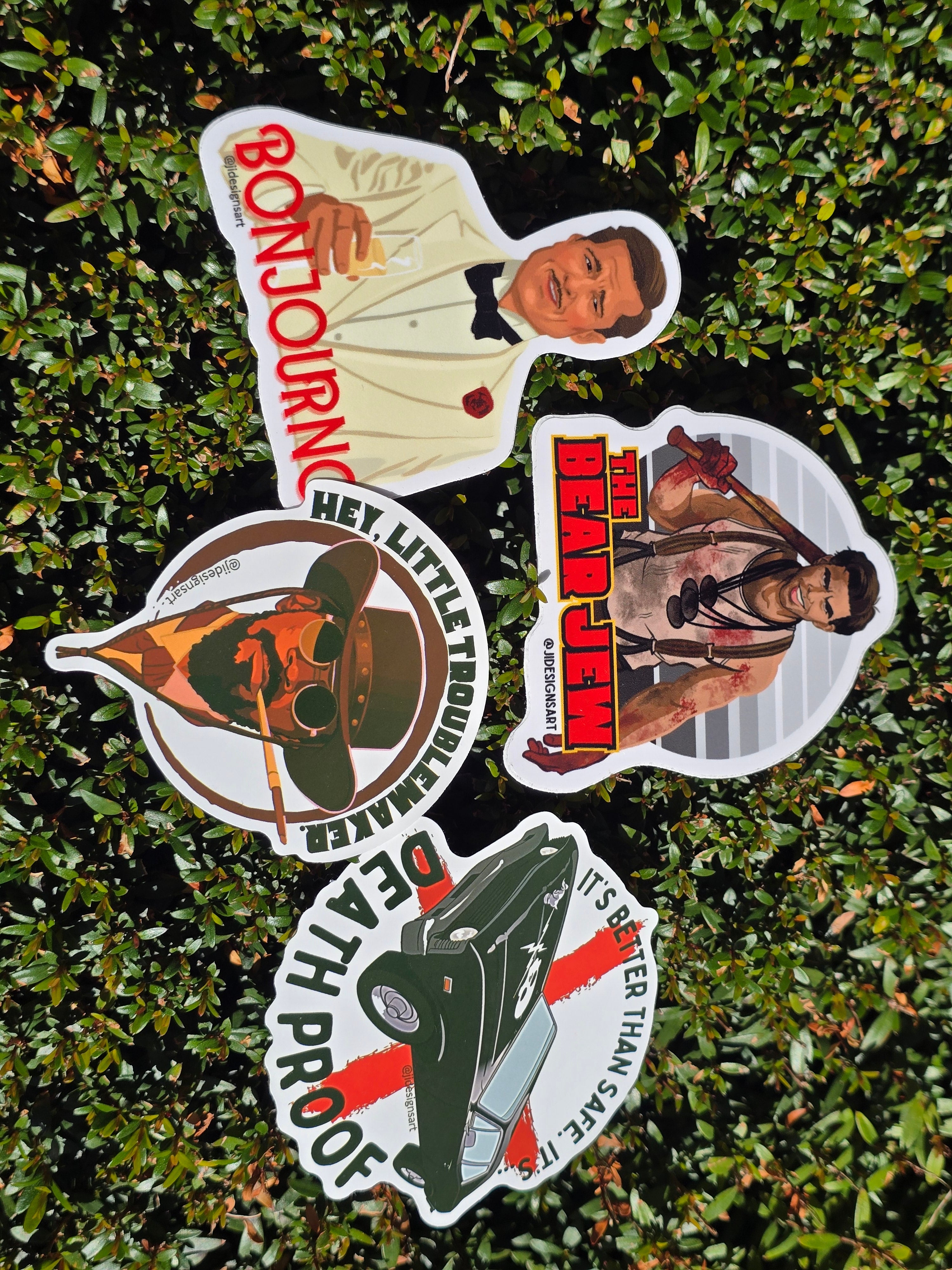 Movies Tarantino Sticker Bundle