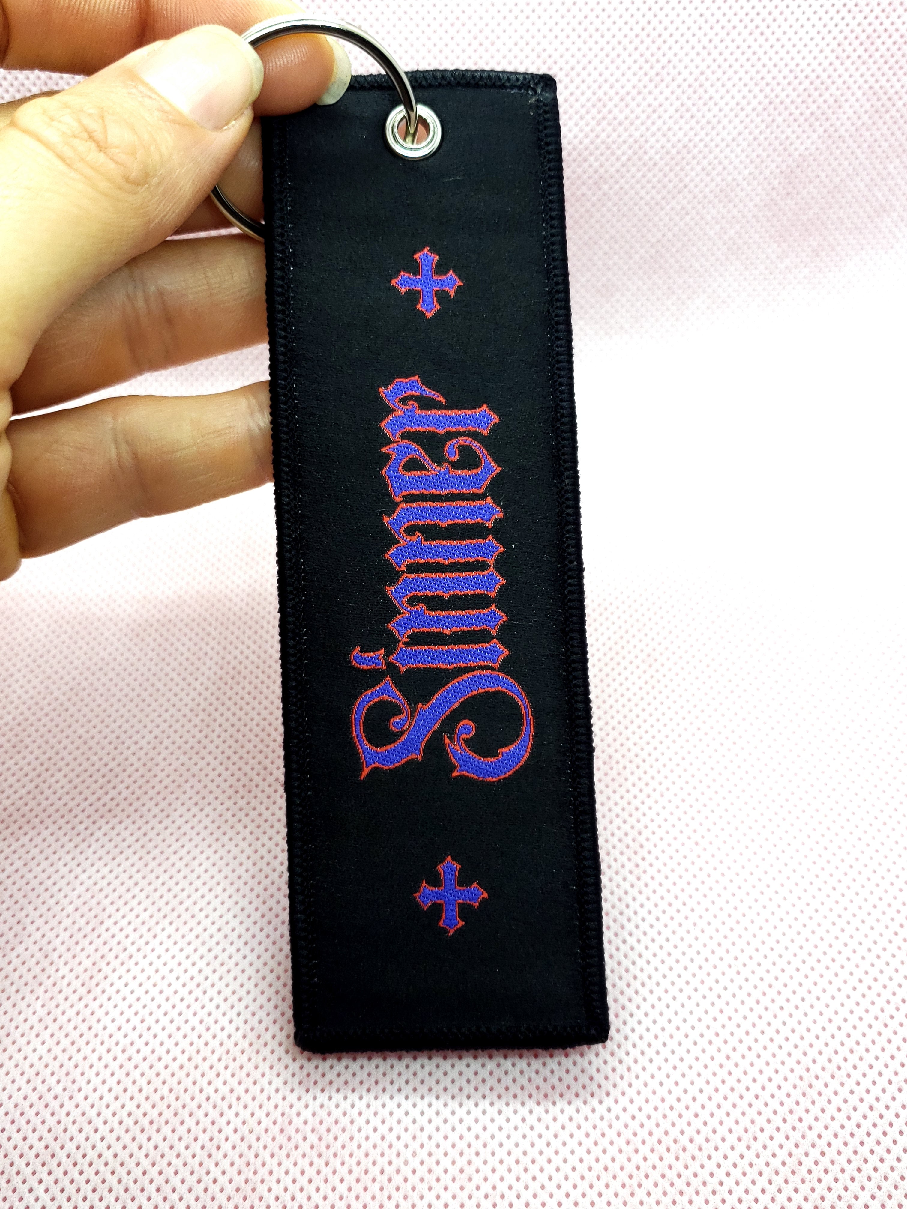 Woven Jet Tag Keyring - Sinner Sexy Nun