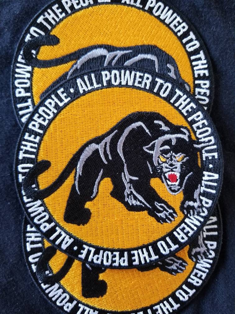Black Power - Black Panthers Embroidered Iron-on Patch