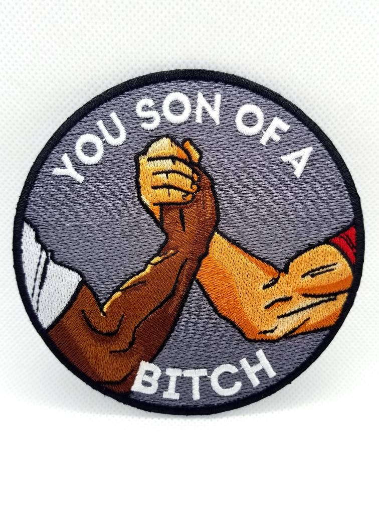 Iconic Handshake iron-on patch