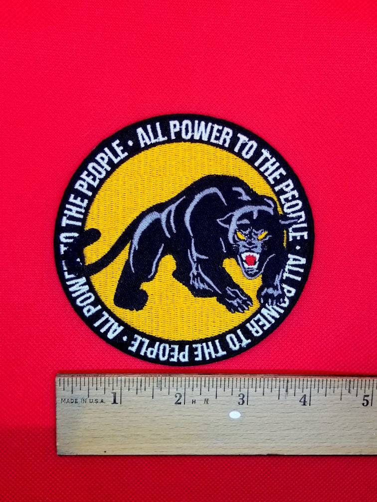 Black Power - Black Panthers Embroidered Iron-on Patch