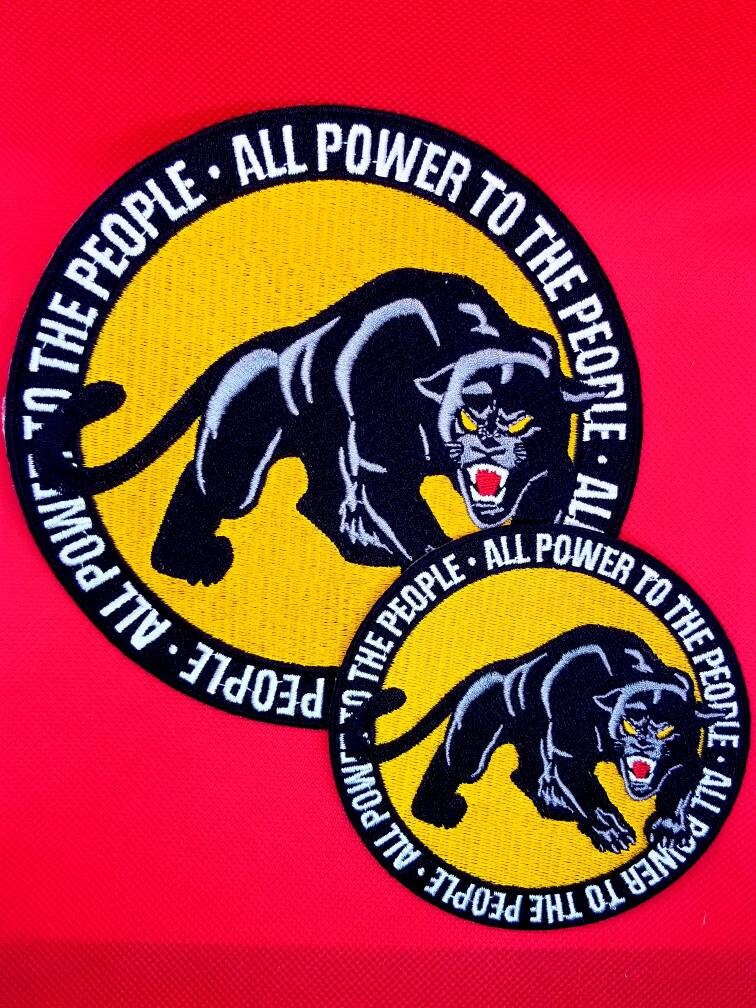Black Power - Black Panthers Embroidered Iron-on Patch