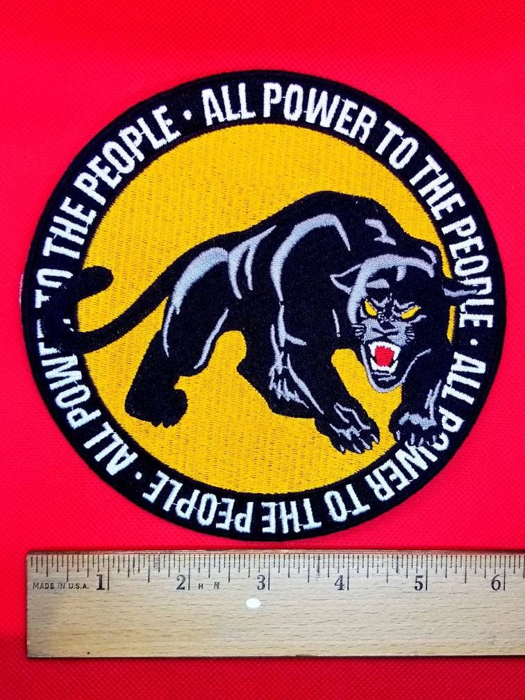 Black Power - Black Panthers Embroidered Iron-on Patch
